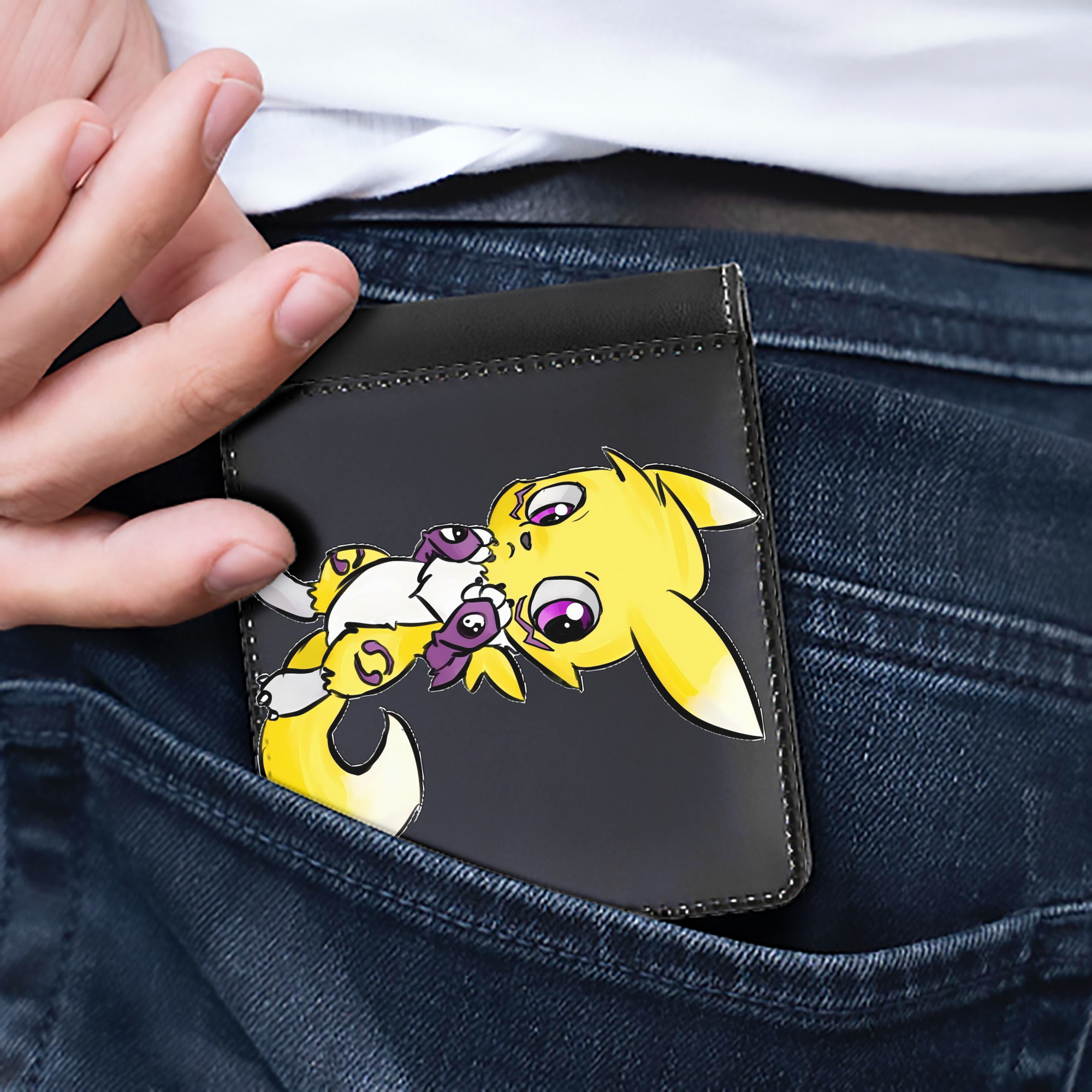 （画像用） Digimon デジタルモンスター/デジモン 二つ折り革財布