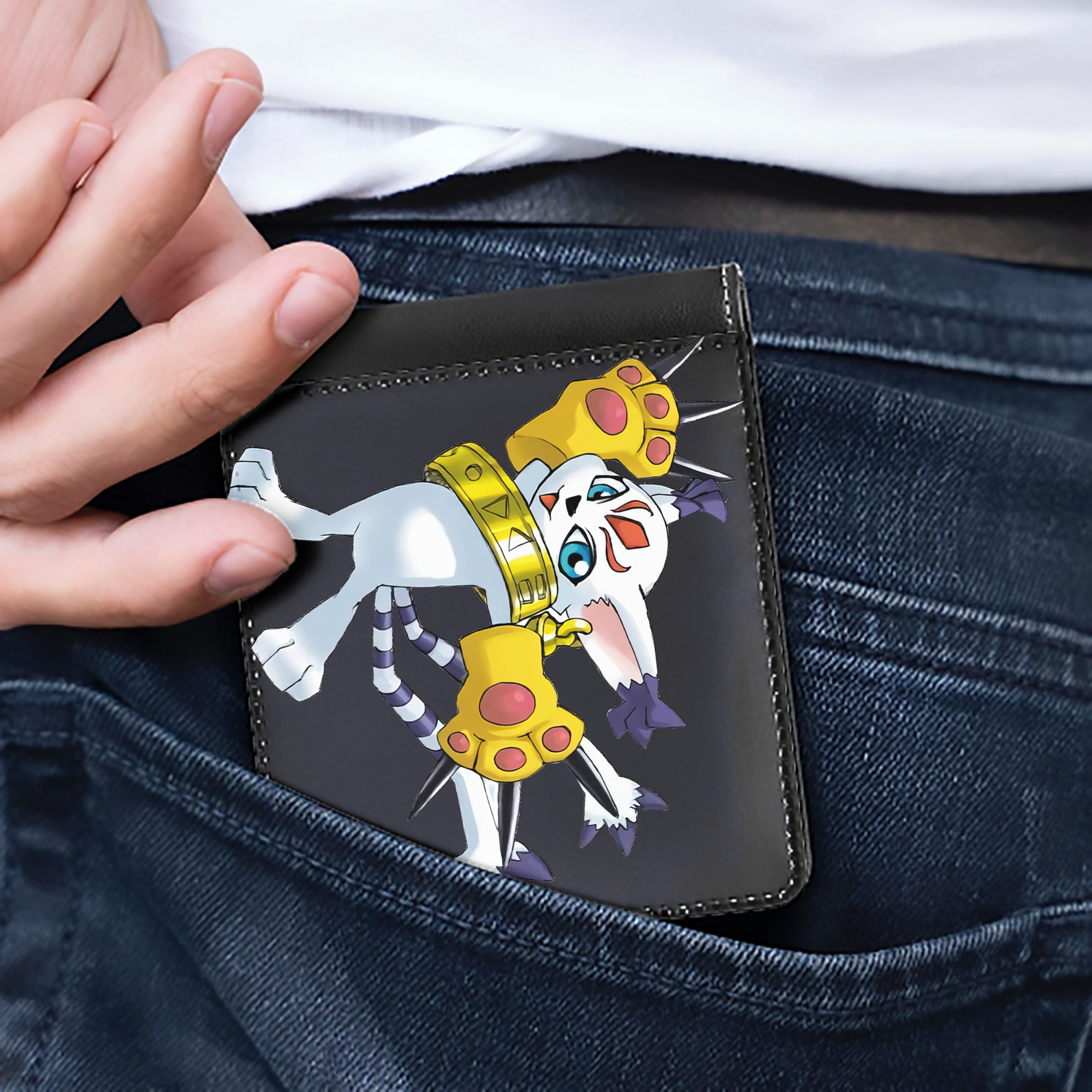 （画像用） Digimon デジタルモンスター/デジモン 二つ折り革財布