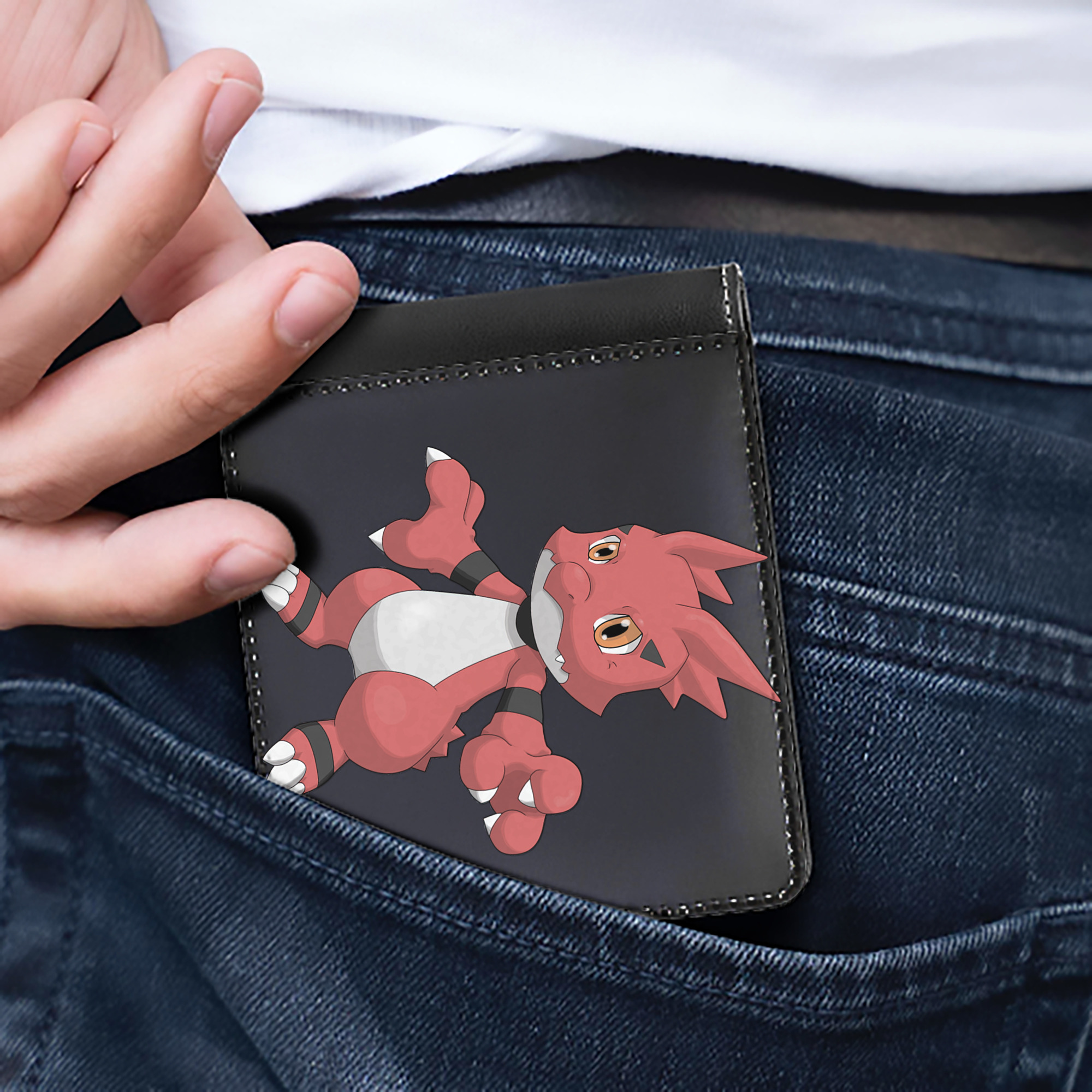 （画像用） Digimon デジタルモンスター/デジモン 二つ折り革財布