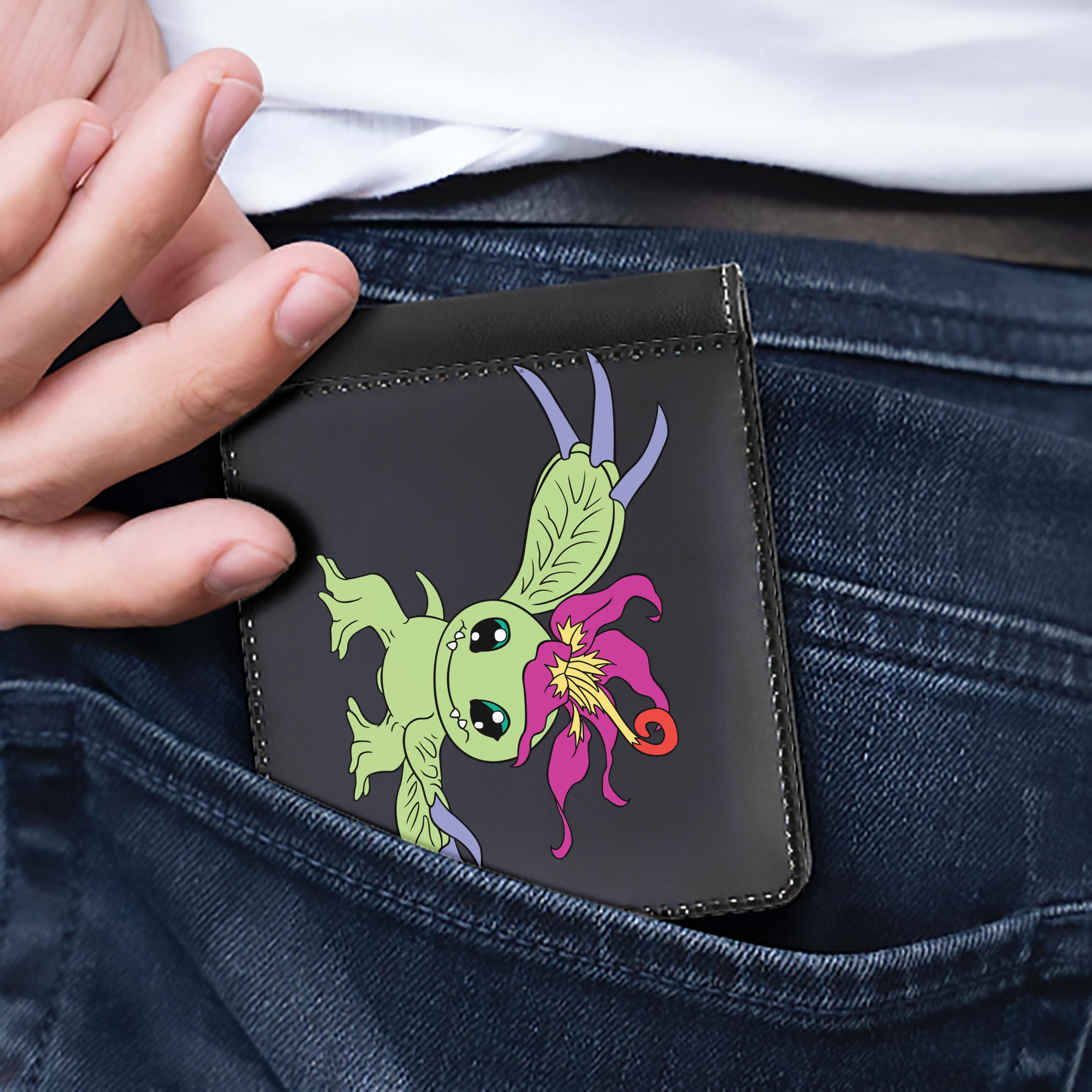 （画像用） Digimon デジタルモンスター/デジモン 二つ折り革財布