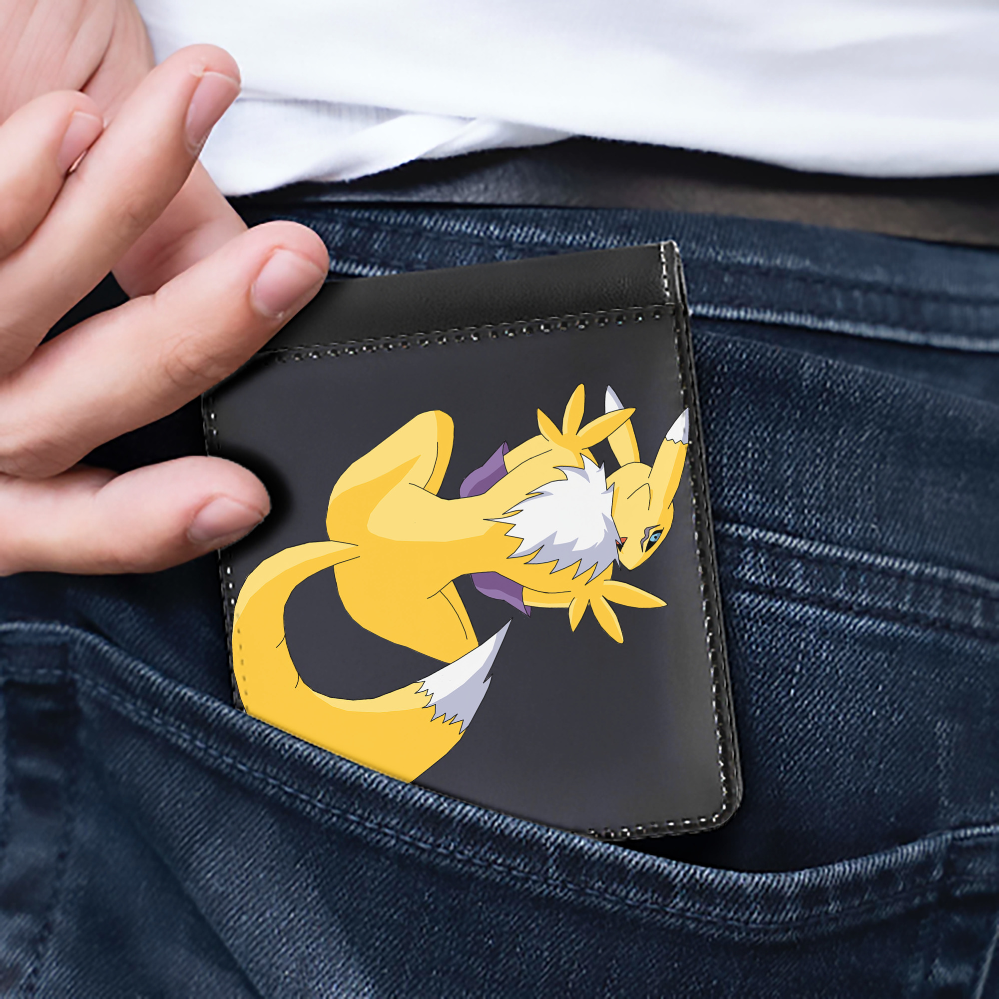 （画像用） Digimon デジタルモンスター/デジモン 二つ折り革財布