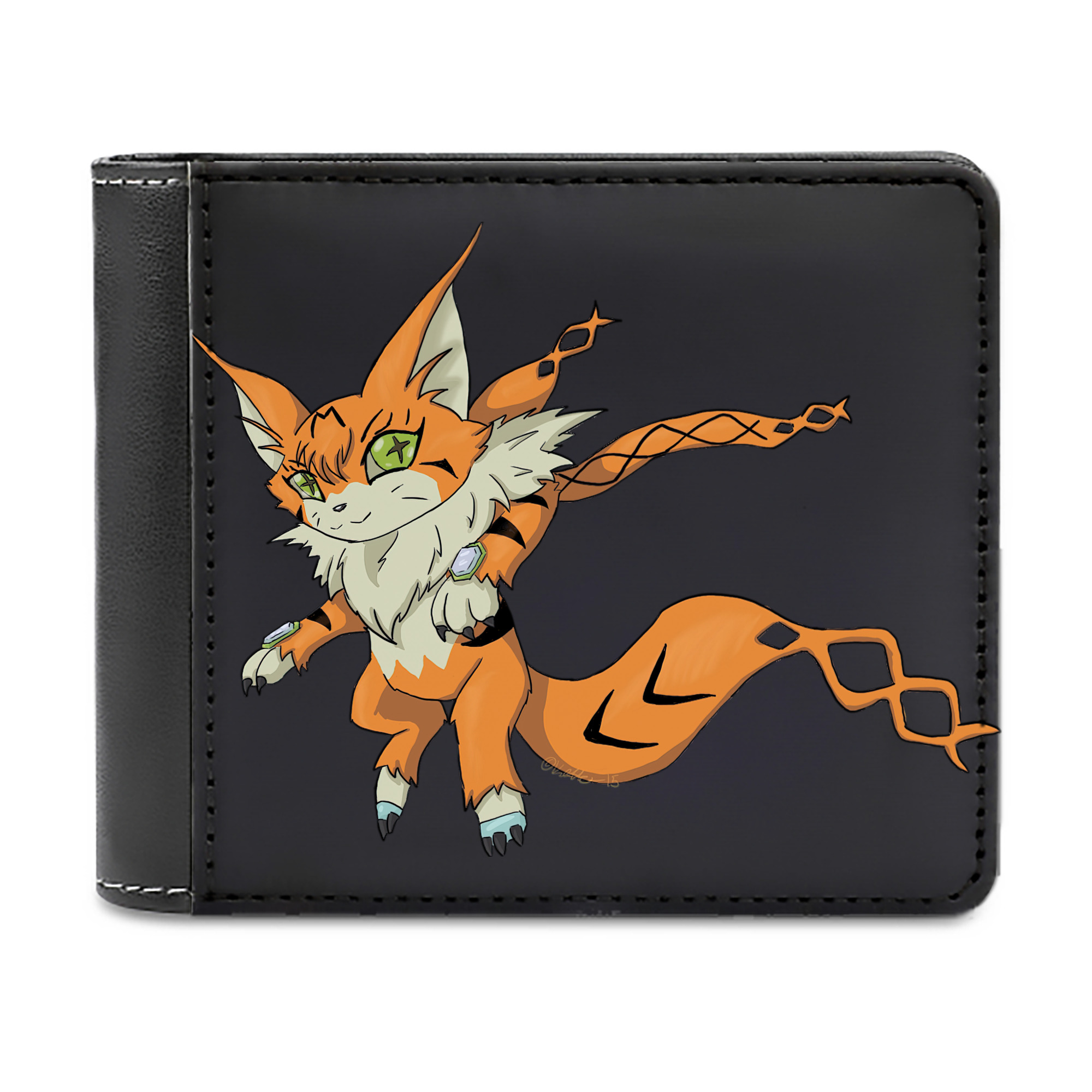 （画像用） Digimon デジタルモンスター/デジモン 二つ折り革財布