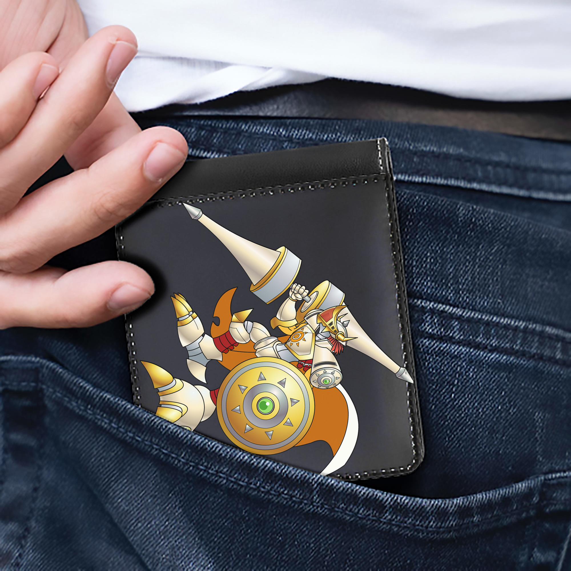 （画像用） Digimon デジタルモンスター/デジモン 二つ折り革財布