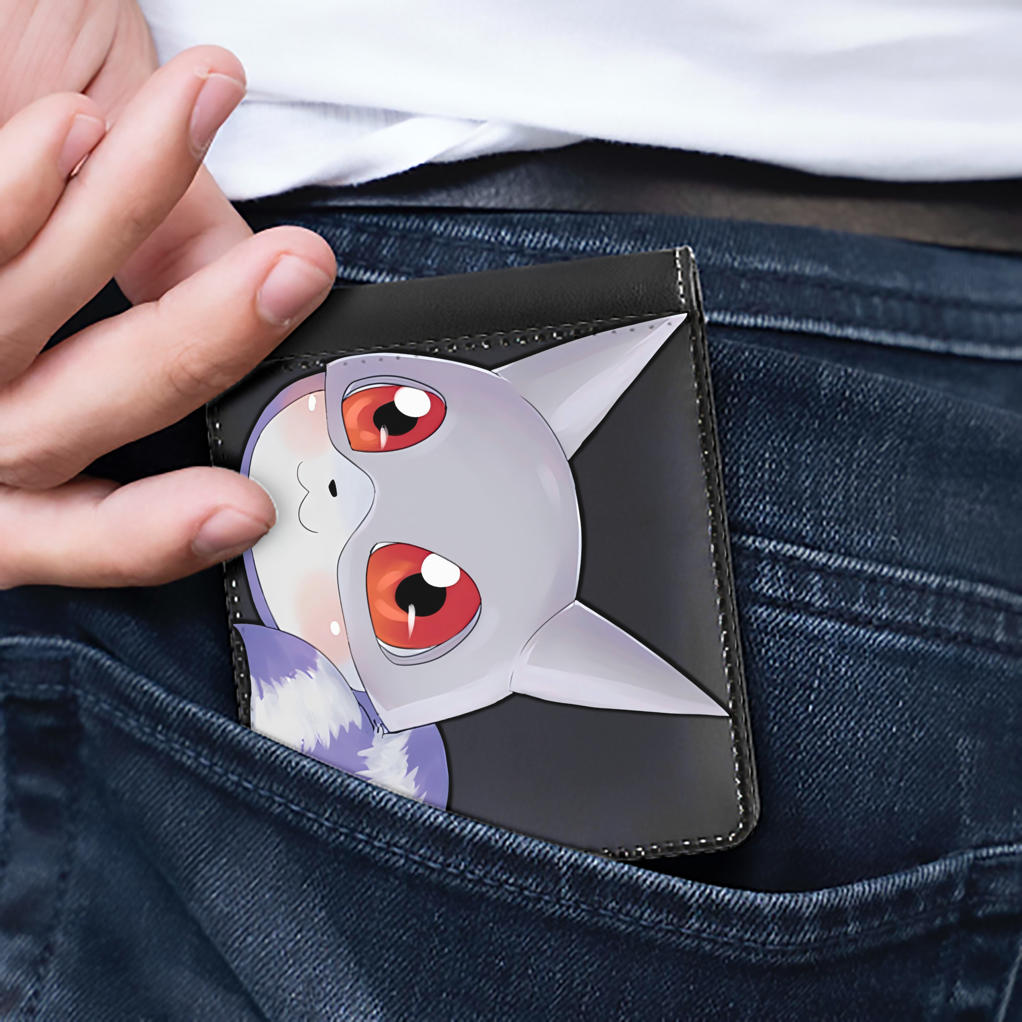 （画像用） Digimon デジタルモンスター/デジモン 二つ折り革財布