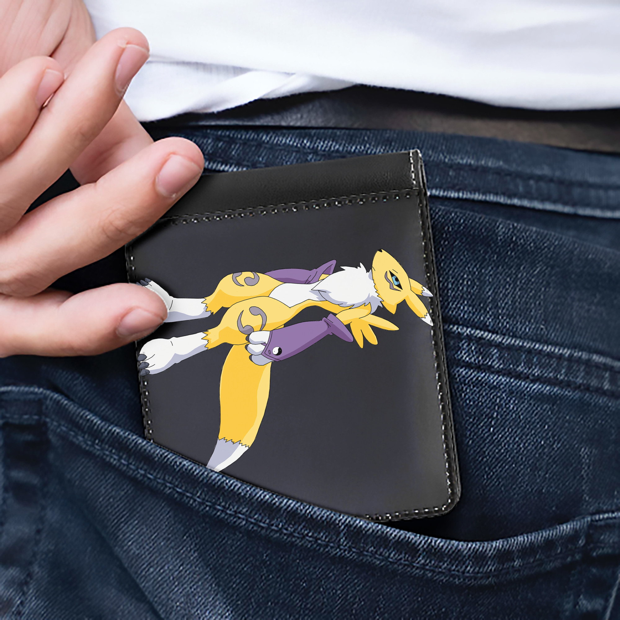 （画像用） Digimon デジタルモンスター/デジモン 二つ折り革財布