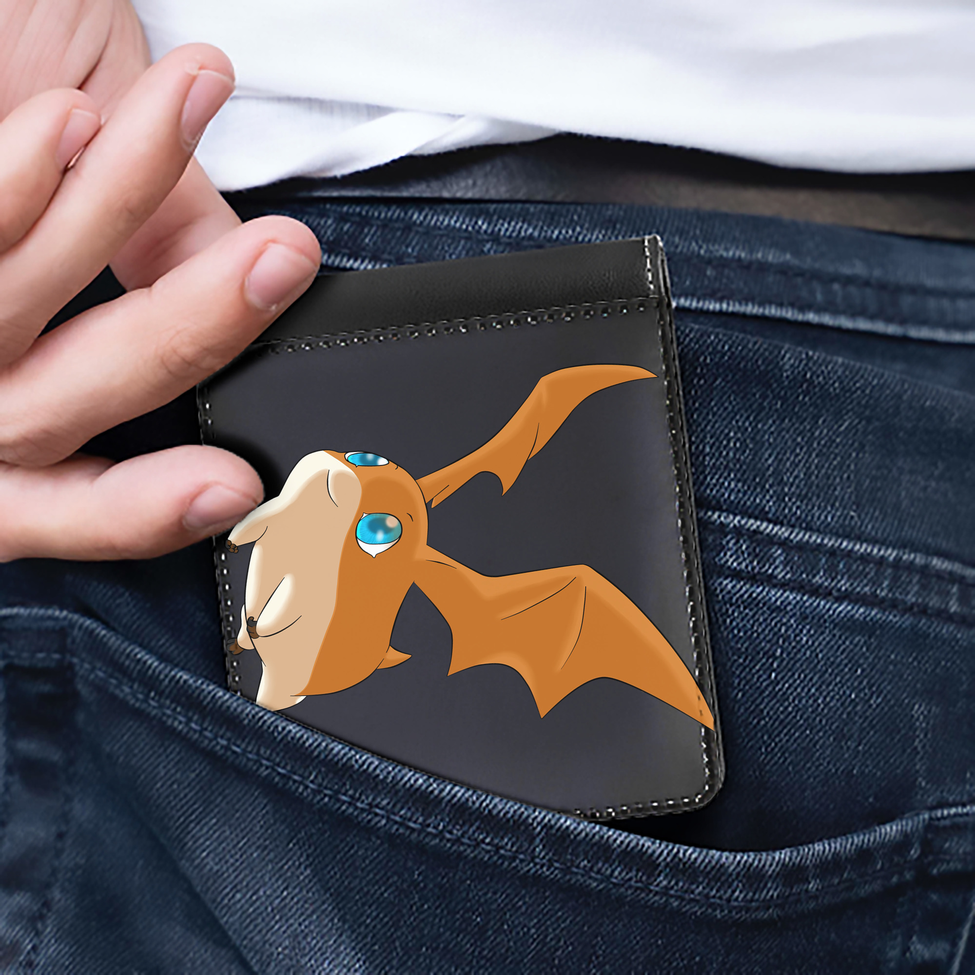 （画像用） Digimon デジタルモンスター/デジモン 二つ折り革財布