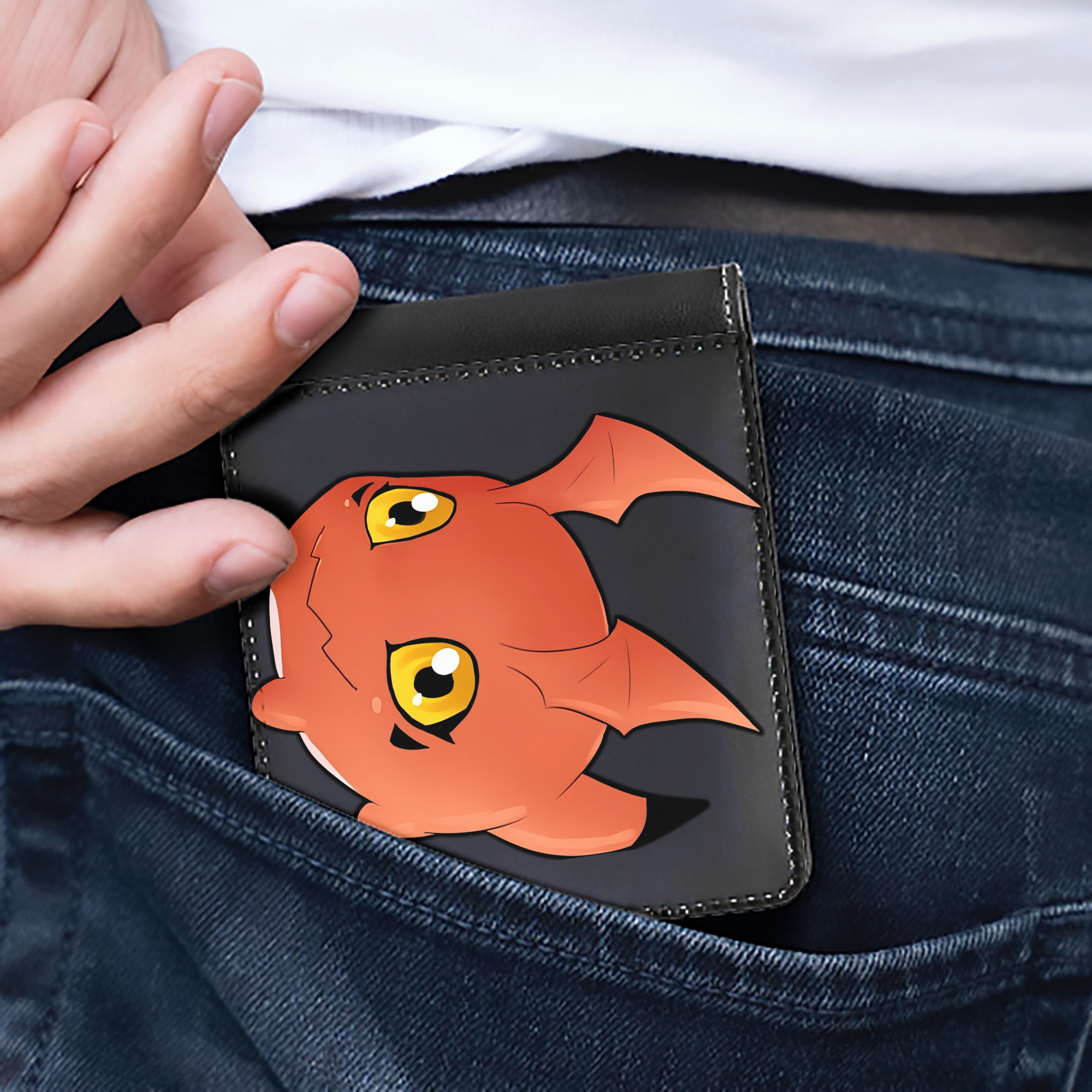 （画像用） Digimon デジタルモンスター/デジモン 二つ折り革財布