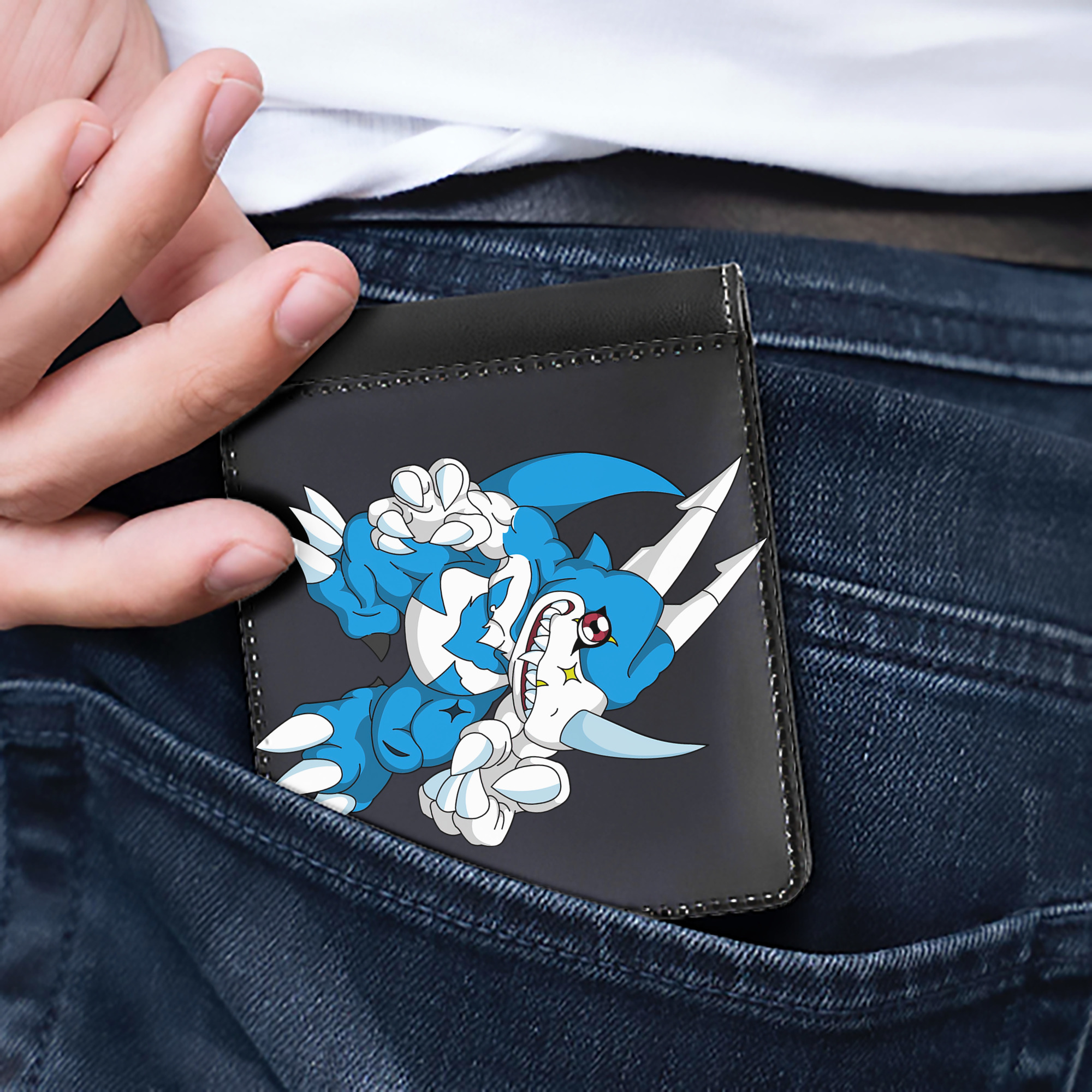 （画像用） Digimon デジタルモンスター/デジモン 二つ折り革財布