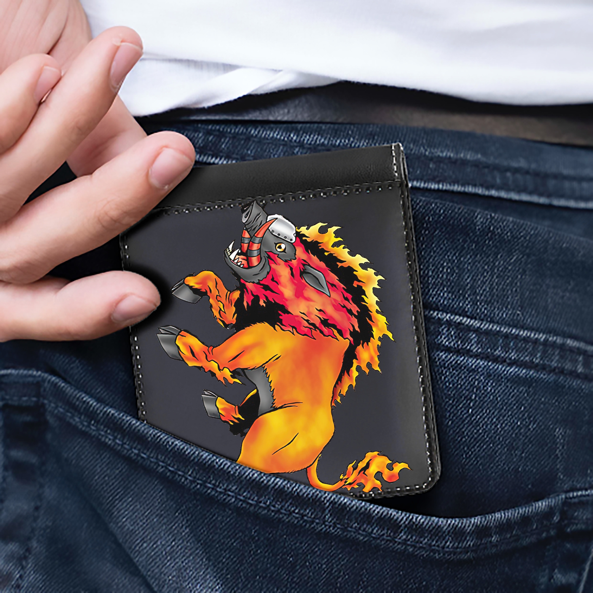 （画像用） Digimon デジタルモンスター/デジモン 二つ折り革財布