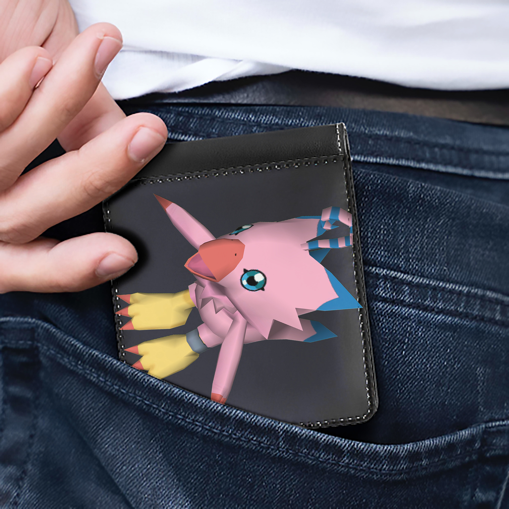 （画像用） Digimon デジタルモンスター/デジモン 二つ折り革財布