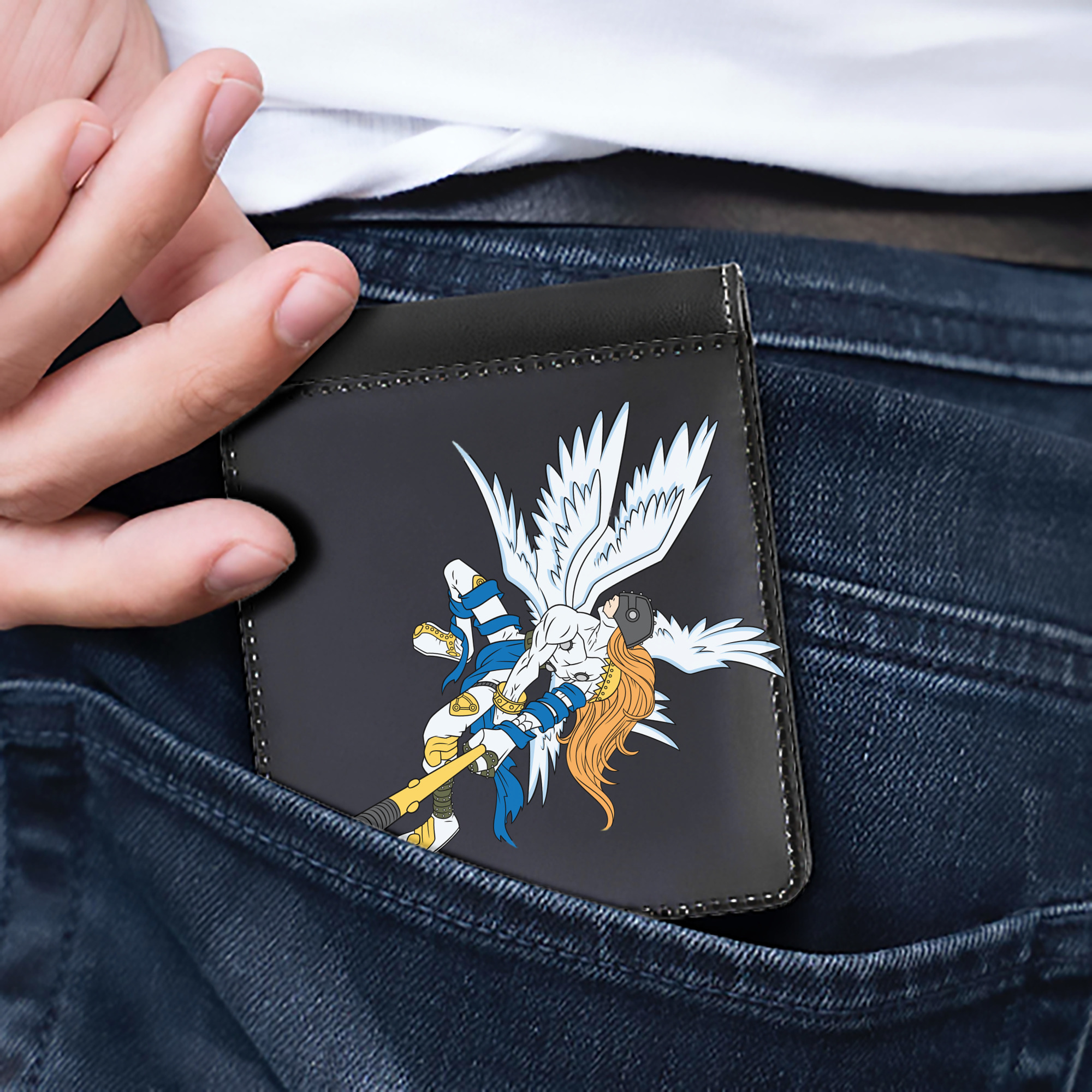 （画像用） Digimon デジタルモンスター/デジモン 二つ折り革財布