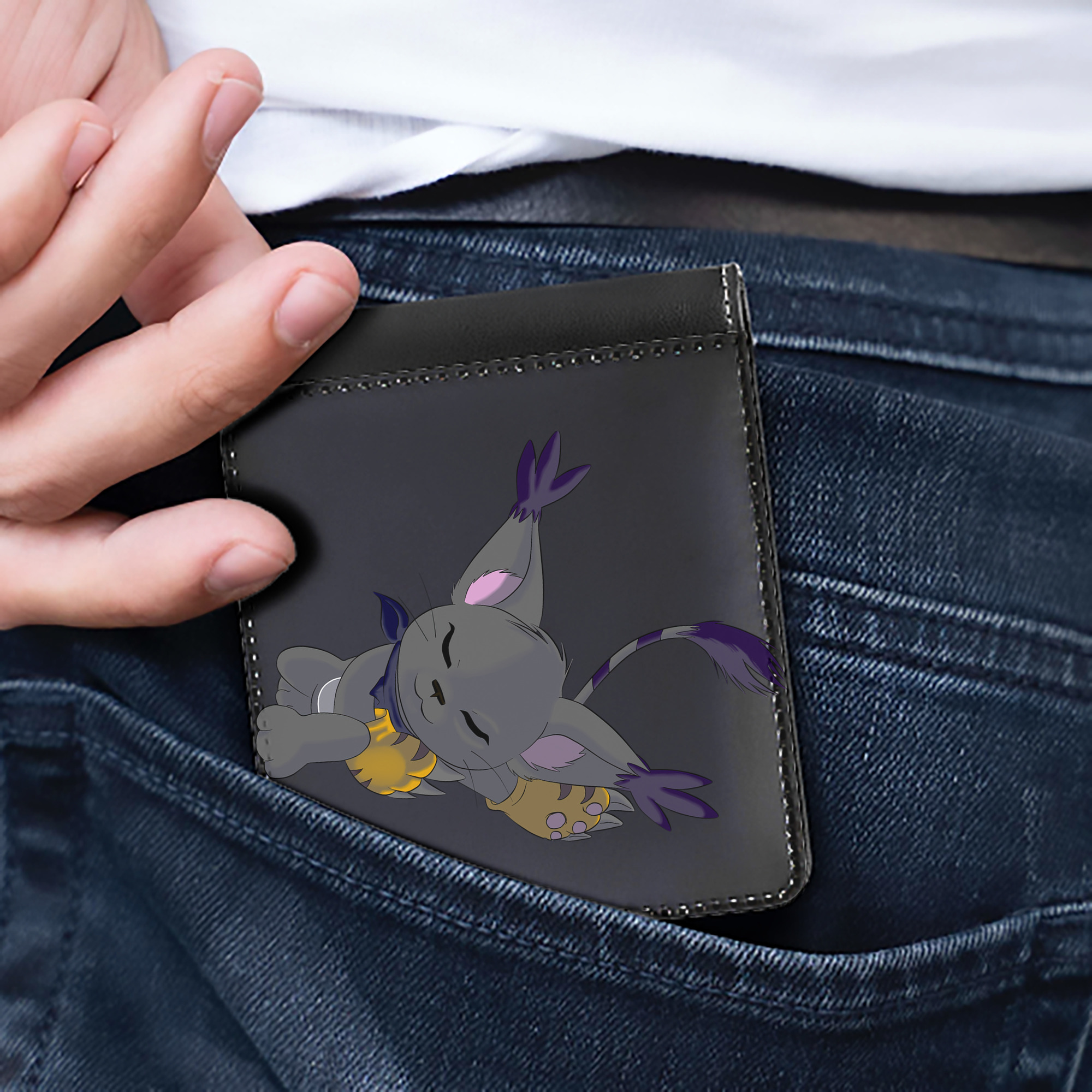 （画像用） Digimon デジタルモンスター/デジモン 二つ折り革財布