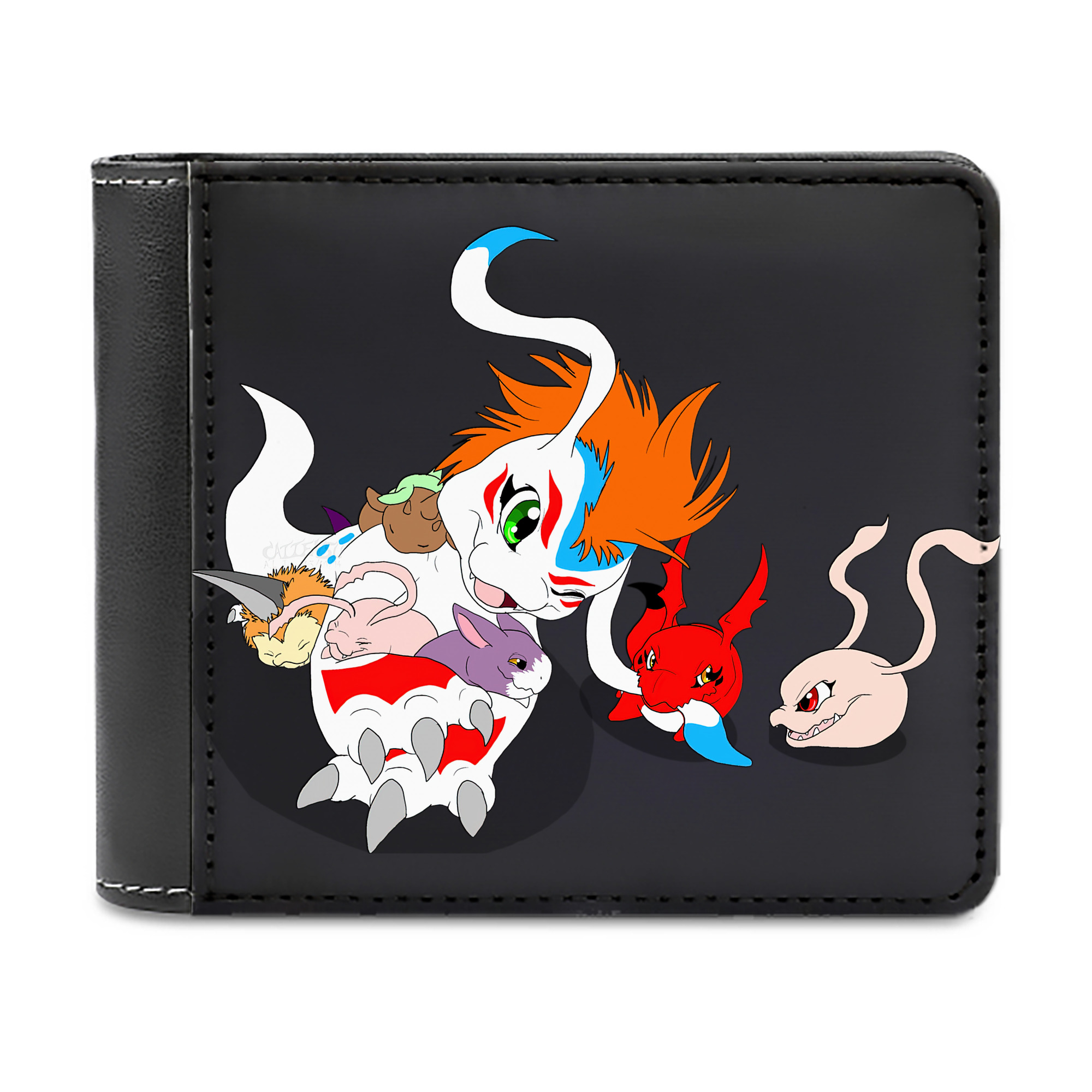 （画像用） Digimon デジタルモンスター/デジモン 二つ折り革財布