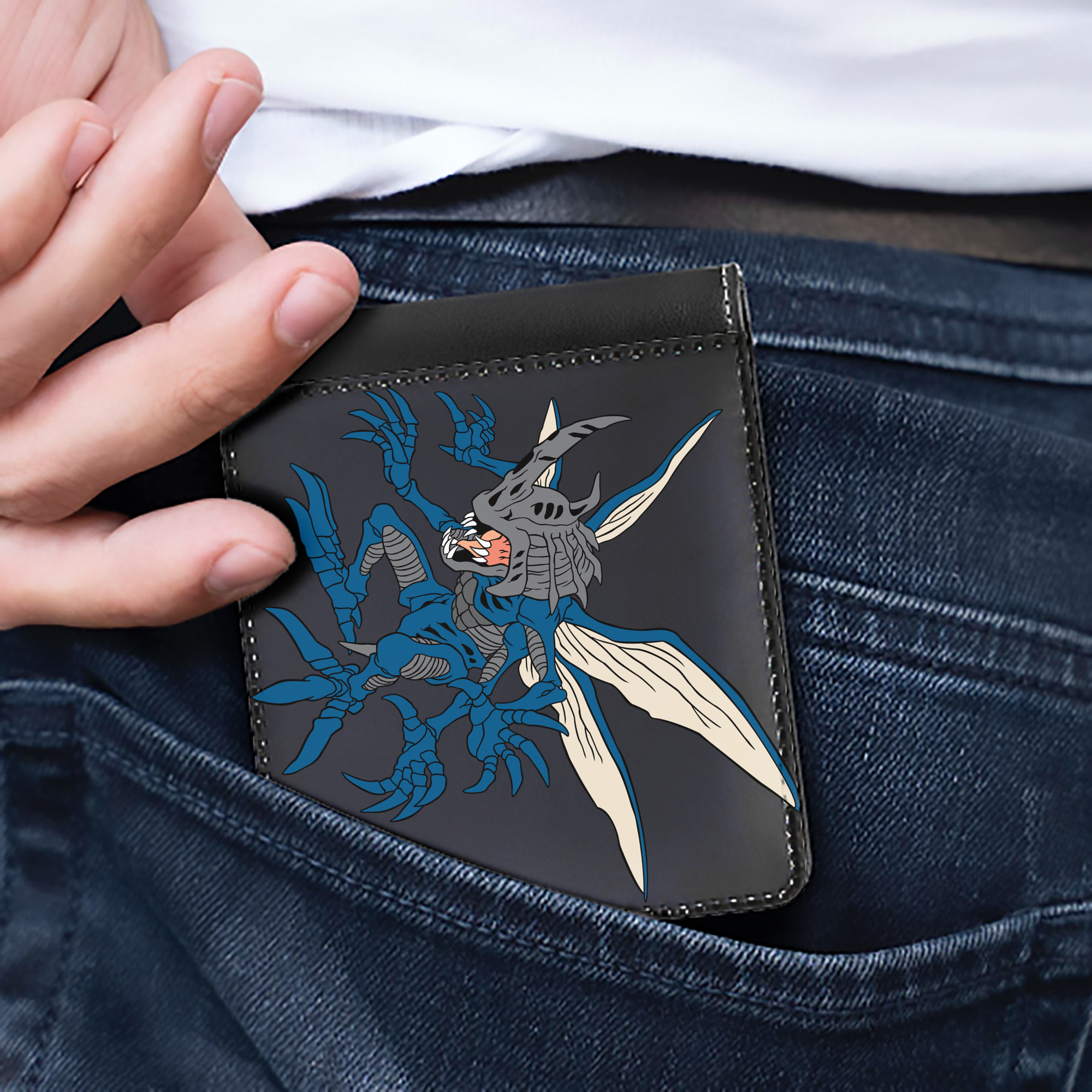 （画像用） Digimon デジタルモンスター/デジモン 二つ折り革財布