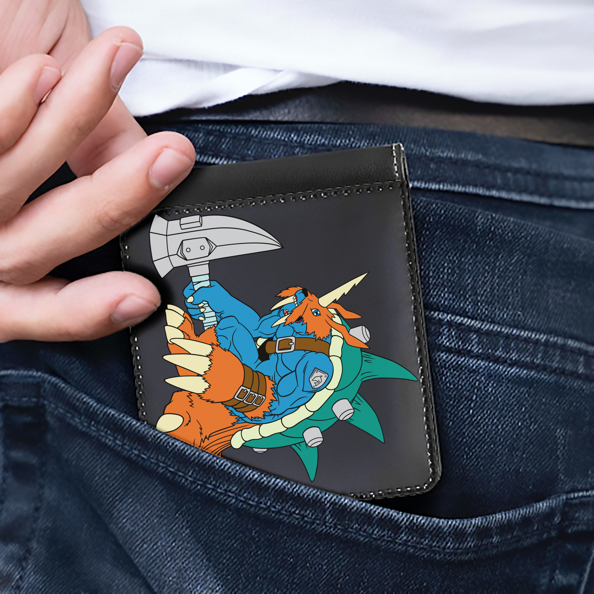 （画像用） Digimon デジタルモンスター/デジモン 二つ折り革財布