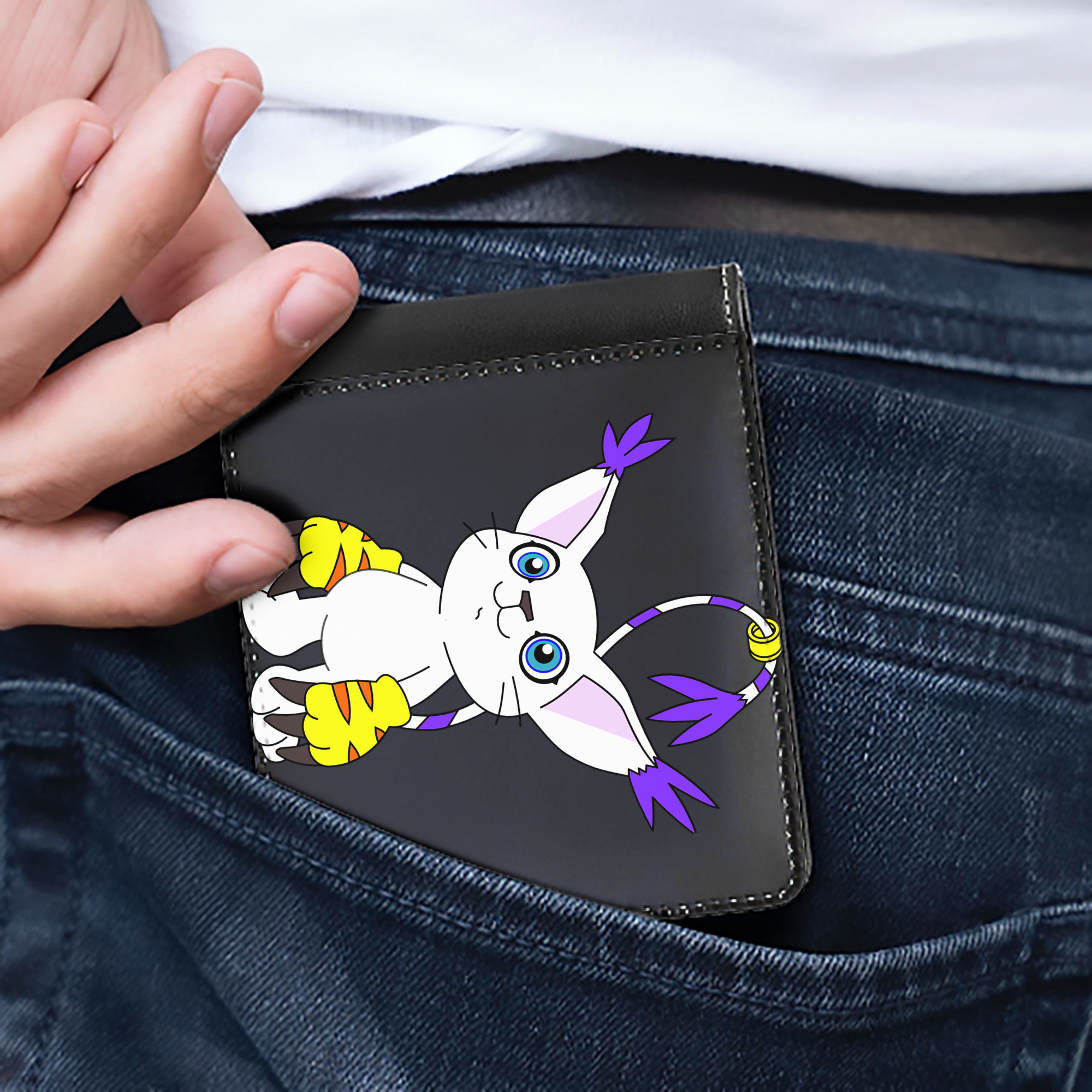 （画像用） Digimon デジタルモンスター/デジモン 二つ折り革財布