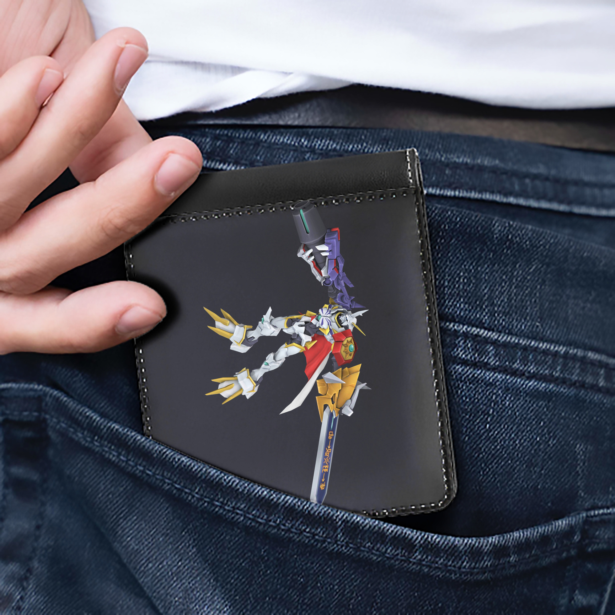 （画像用） Digimon デジタルモンスター/デジモン 二つ折り革財布
