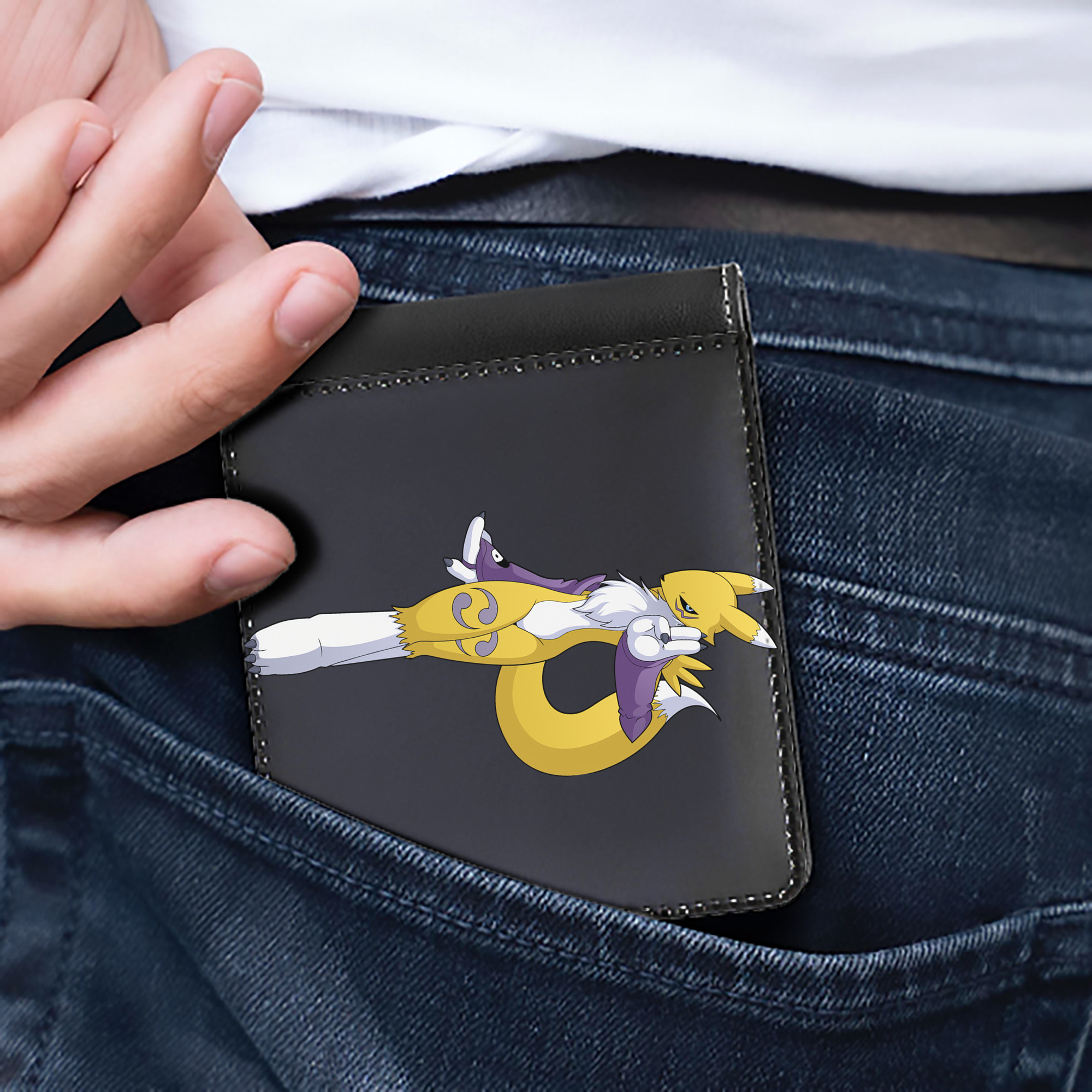 （画像用） Digimon デジタルモンスター/デジモン 二つ折り革財布