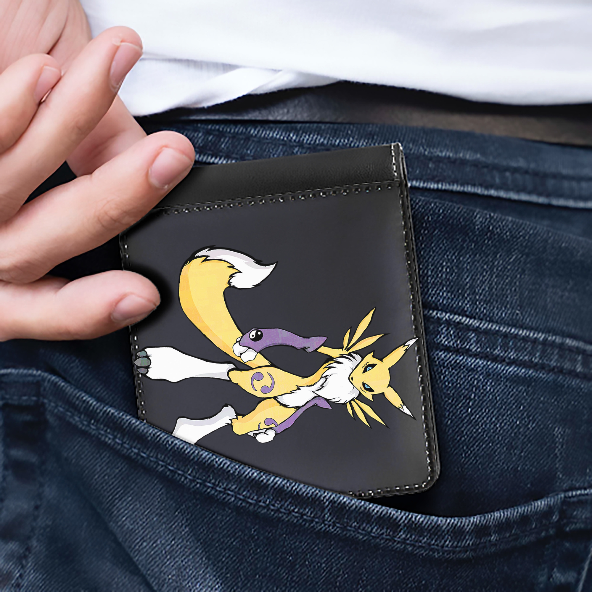 （画像用） Digimon デジタルモンスター/デジモン 二つ折り革財布