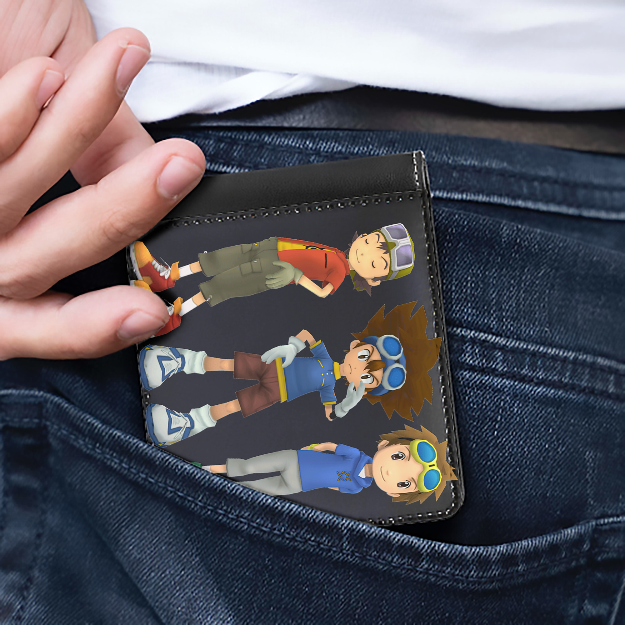 （画像用） Digimon デジタルモンスター/デジモン 二つ折り革財布
