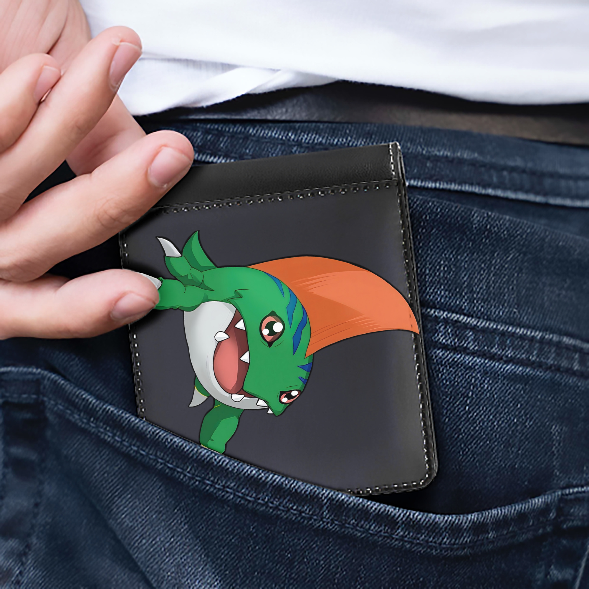 （画像用） Digimon デジタルモンスター/デジモン 二つ折り革財布