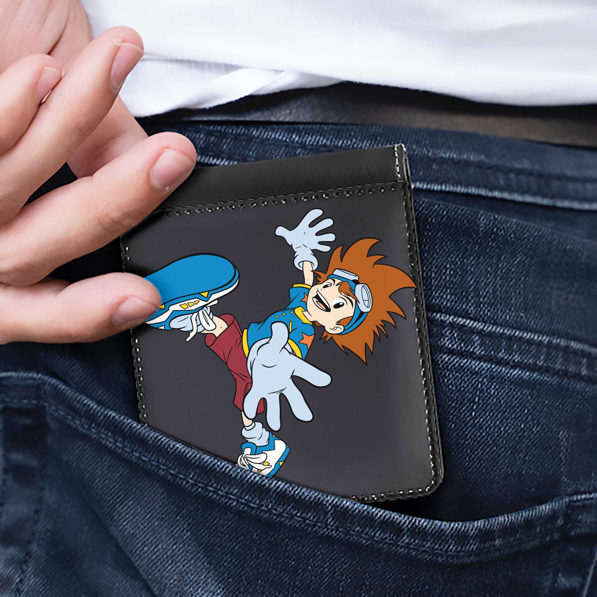 （画像用） Digimon デジタルモンスター/デジモン 二つ折り革財布