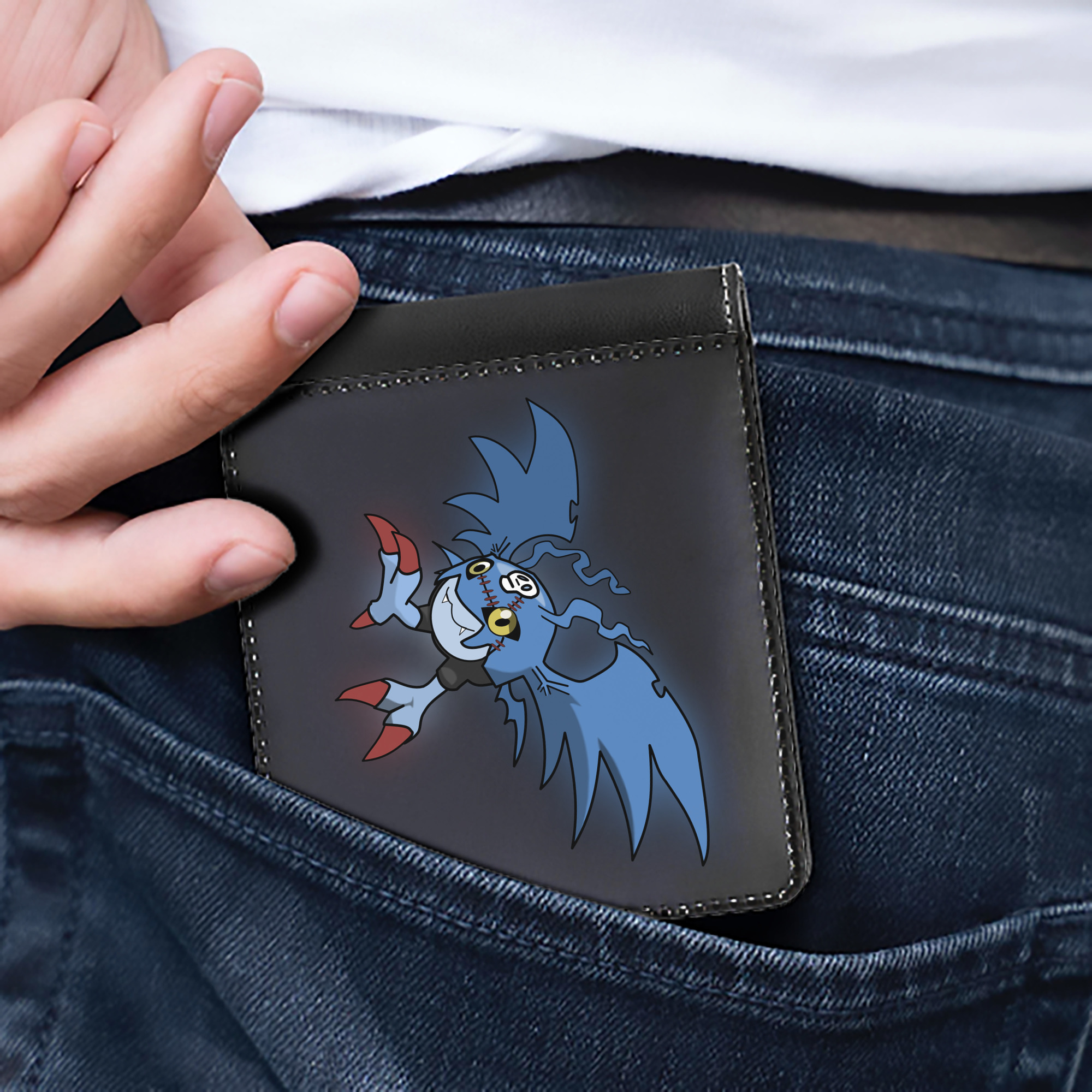 （画像用） Digimon デジタルモンスター/デジモン 二つ折り革財布