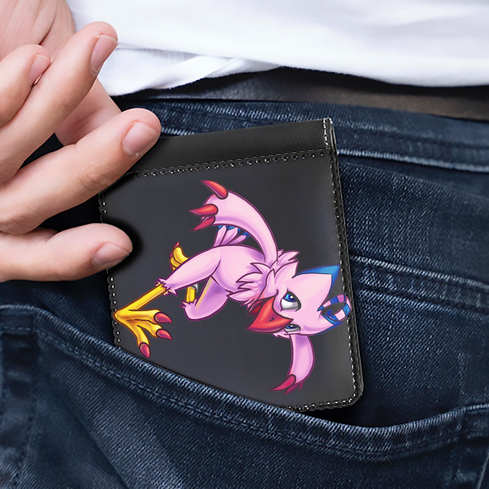 （画像用） Digimon デジタルモンスター/デジモン 二つ折り革財布