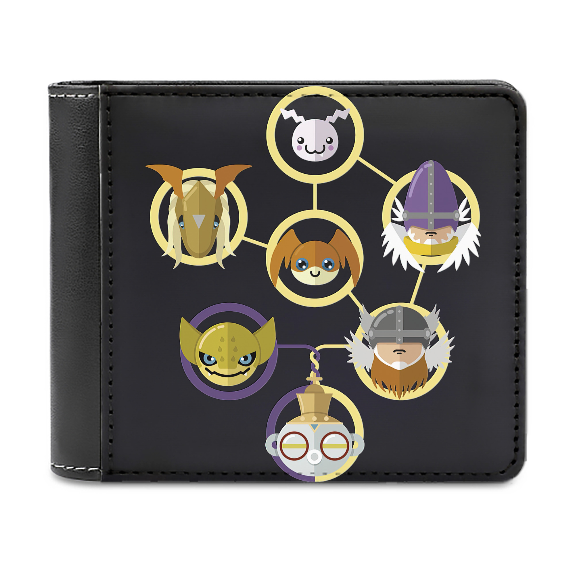 （画像用） Digimon デジタルモンスター/デジモン 二つ折り革財布