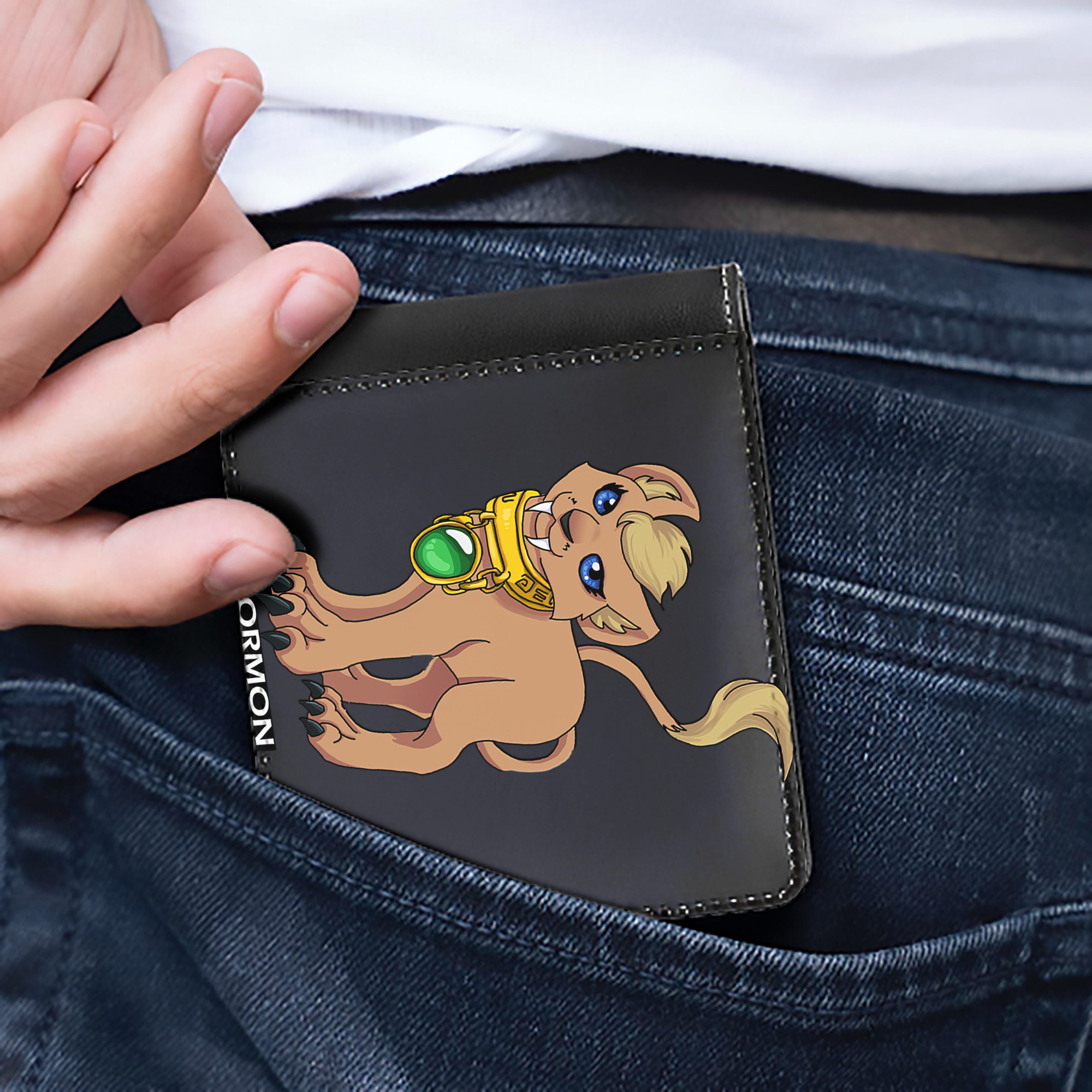 （画像用） Digimon デジタルモンスター/デジモン 二つ折り革財布