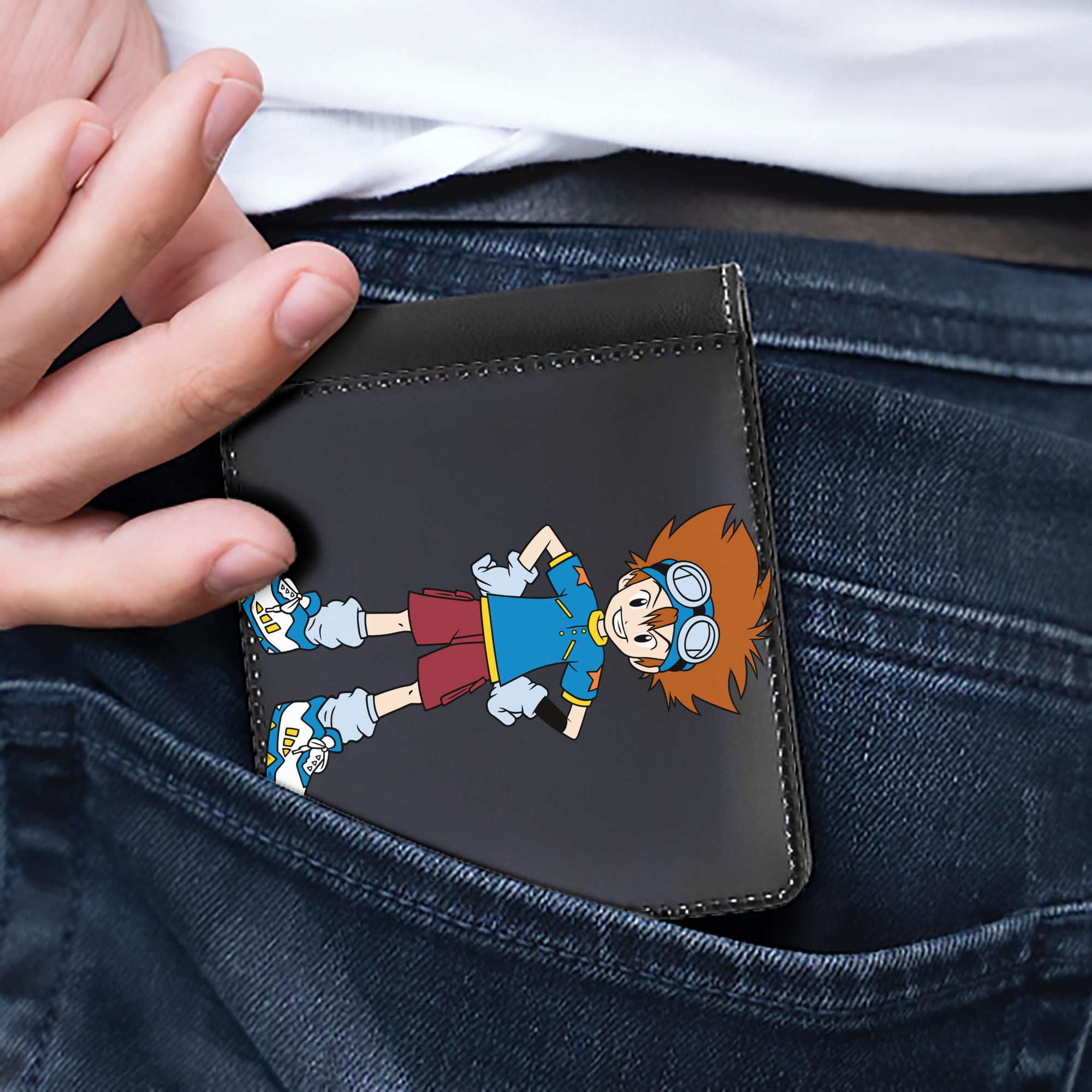 （画像用） Digimon デジタルモンスター/デジモン 二つ折り革財布