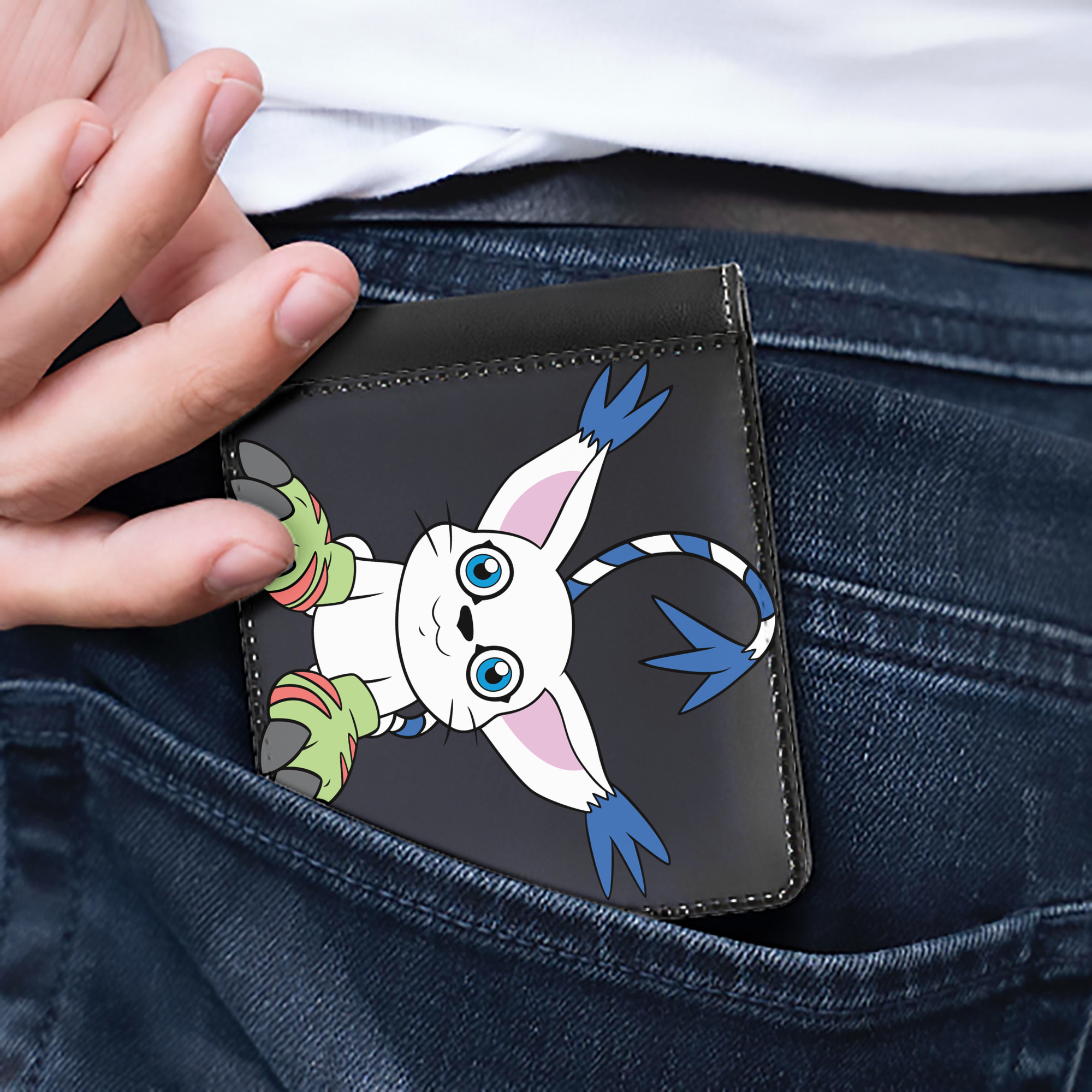 （画像用） Digimon デジタルモンスター/デジモン 二つ折り革財布