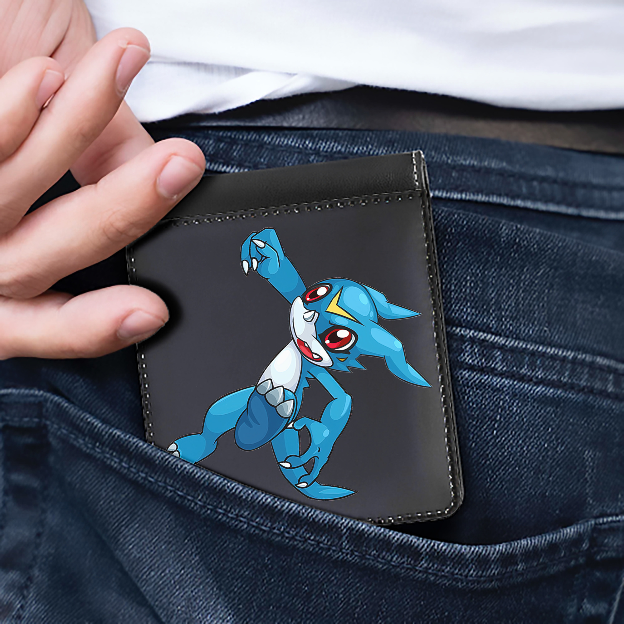 （画像用） Digimon デジタルモンスター/デジモン 二つ折り革財布
