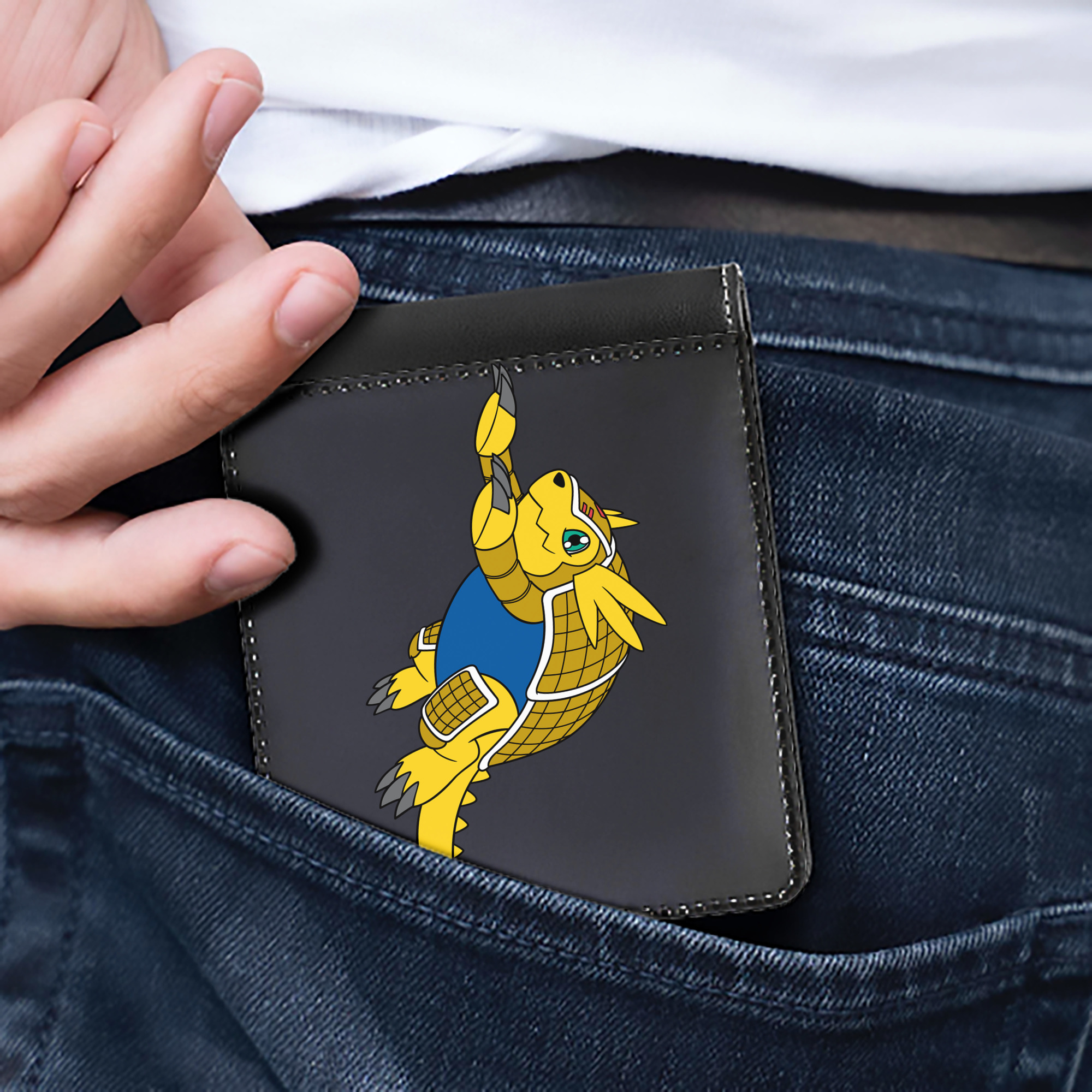 （画像用） Digimon デジタルモンスター/デジモン 二つ折り革財布