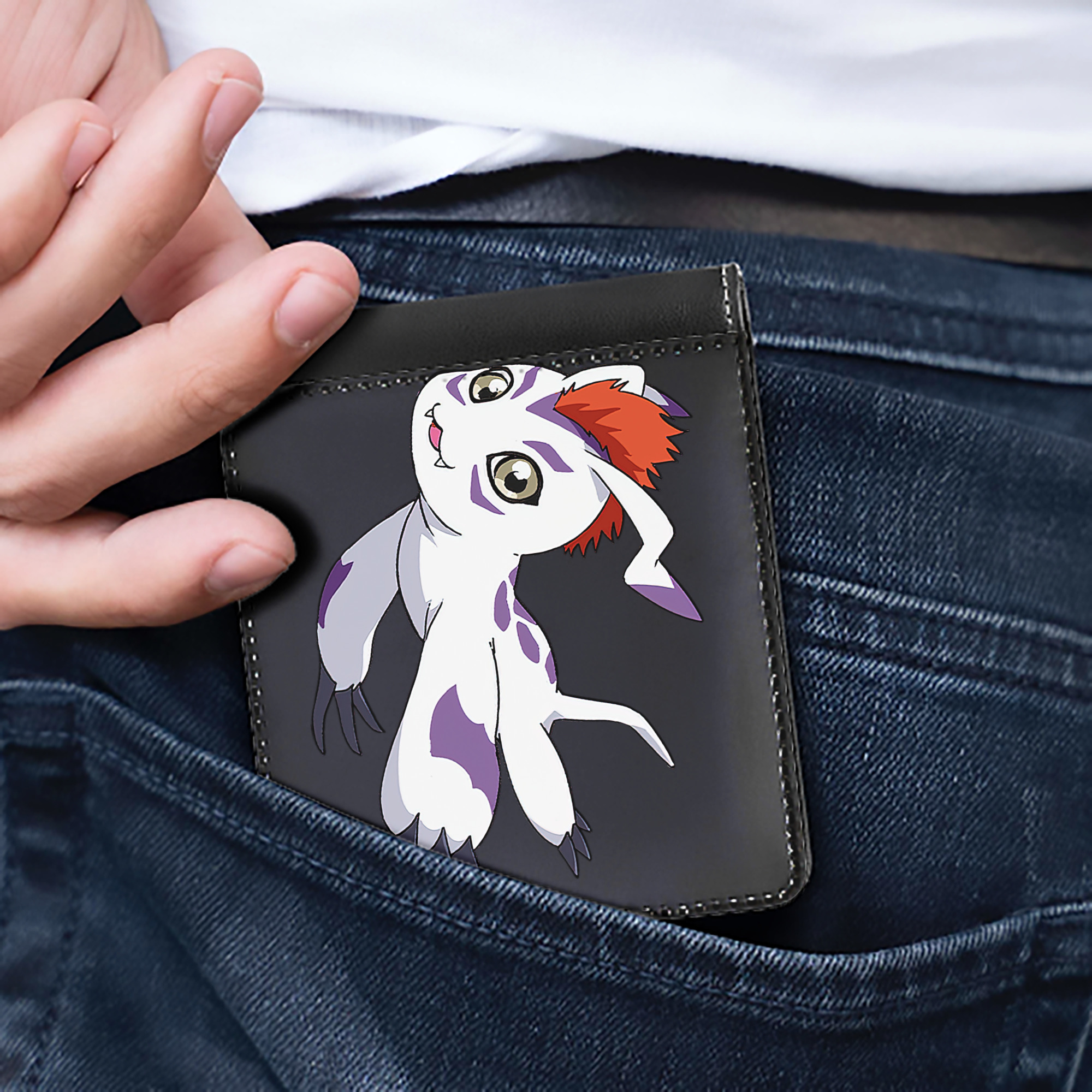 （画像用） Digimon デジタルモンスター/デジモン 二つ折り革財布