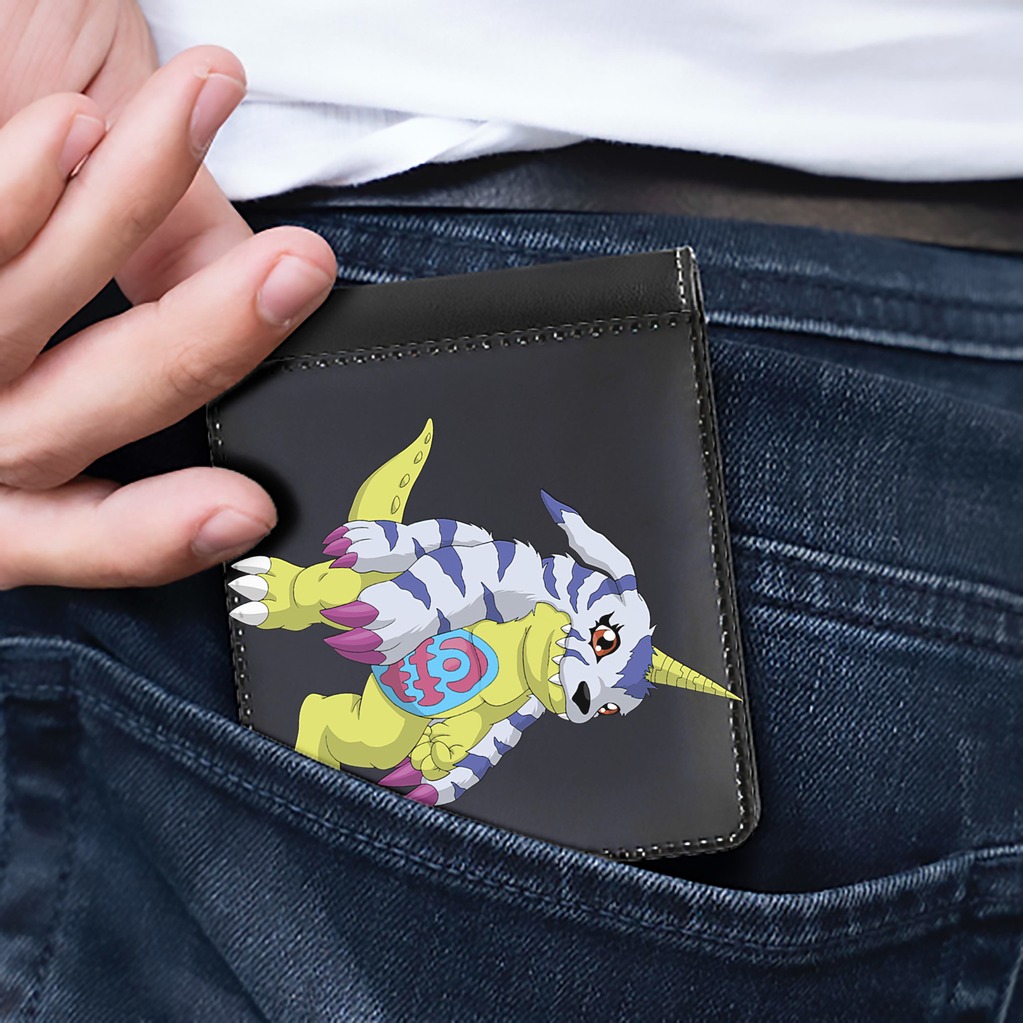 （画像用） Digimon デジタルモンスター/デジモン 二つ折り革財布