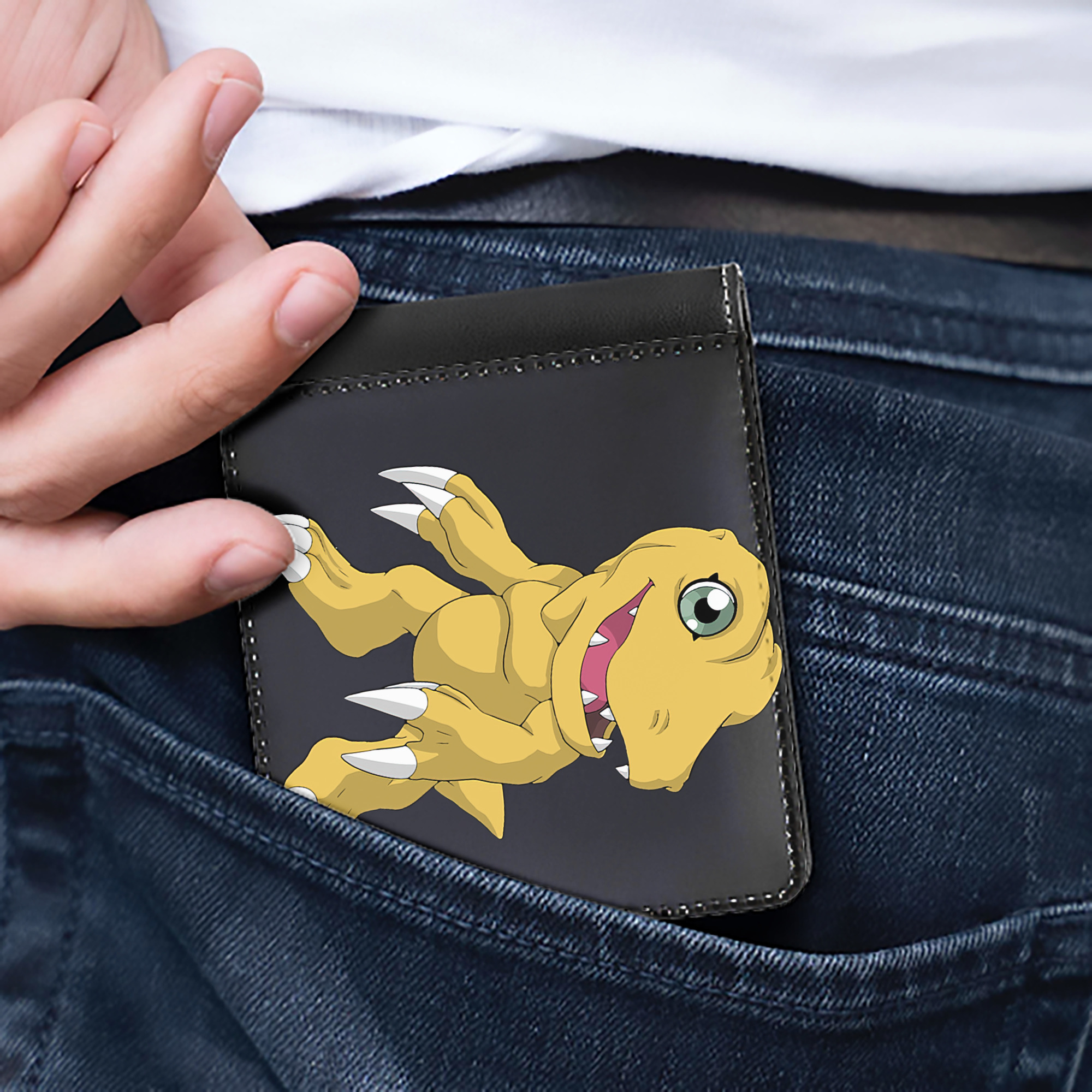 （画像用） Digimon デジタルモンスター/デジモン 二つ折り革財布