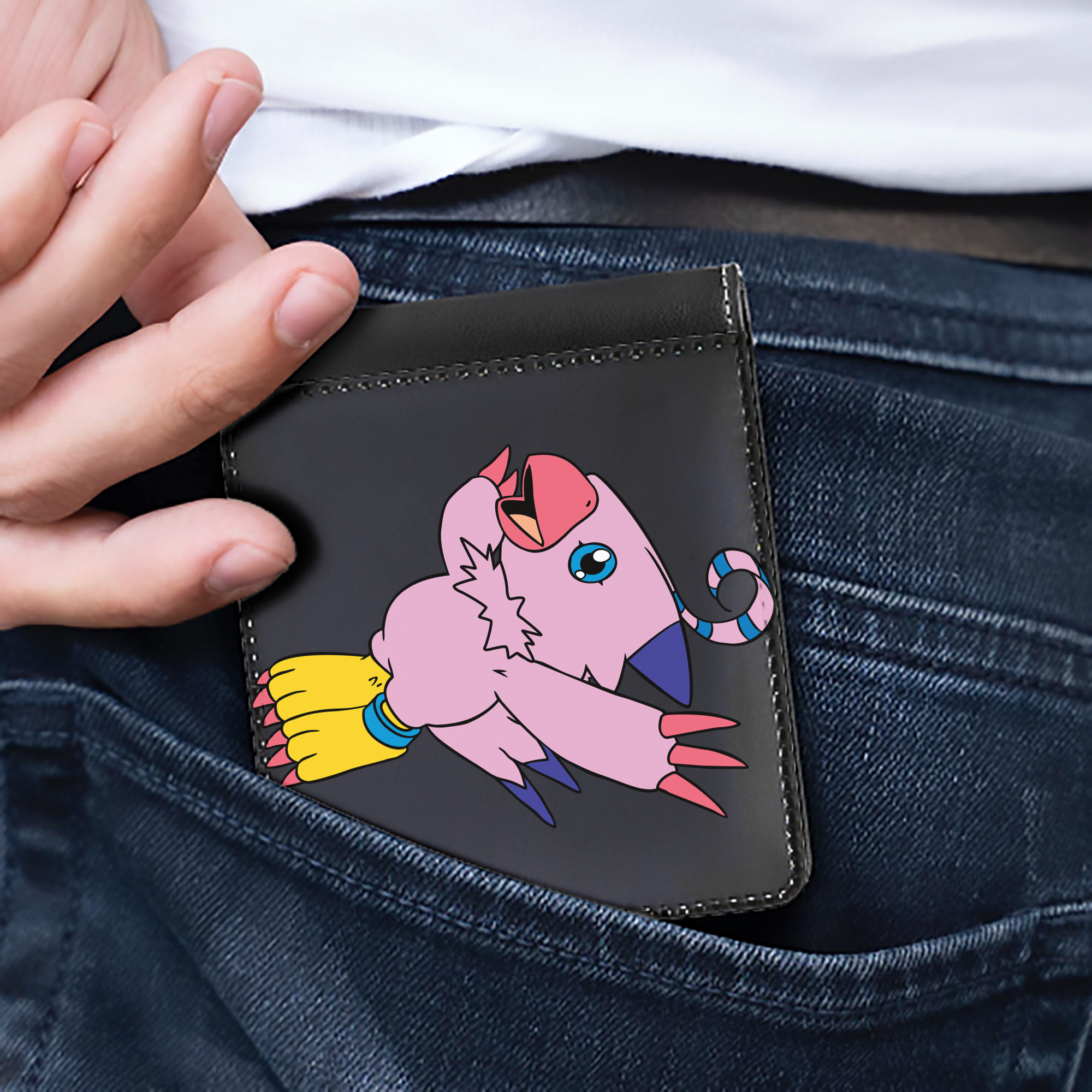 （画像用） Digimon デジタルモンスター/デジモン 二つ折り革財布