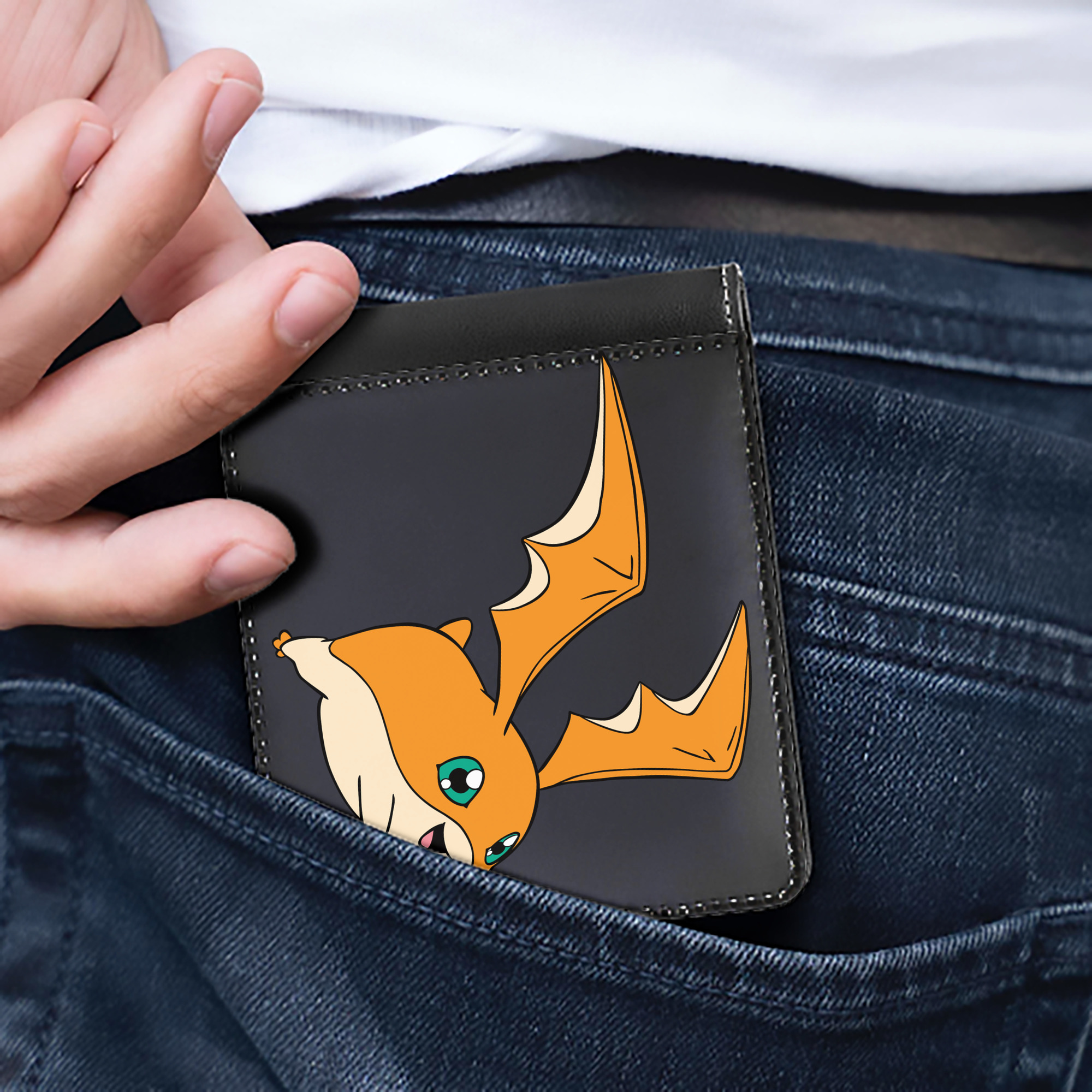 （画像用） Digimon デジタルモンスター/デジモン 二つ折り革財布