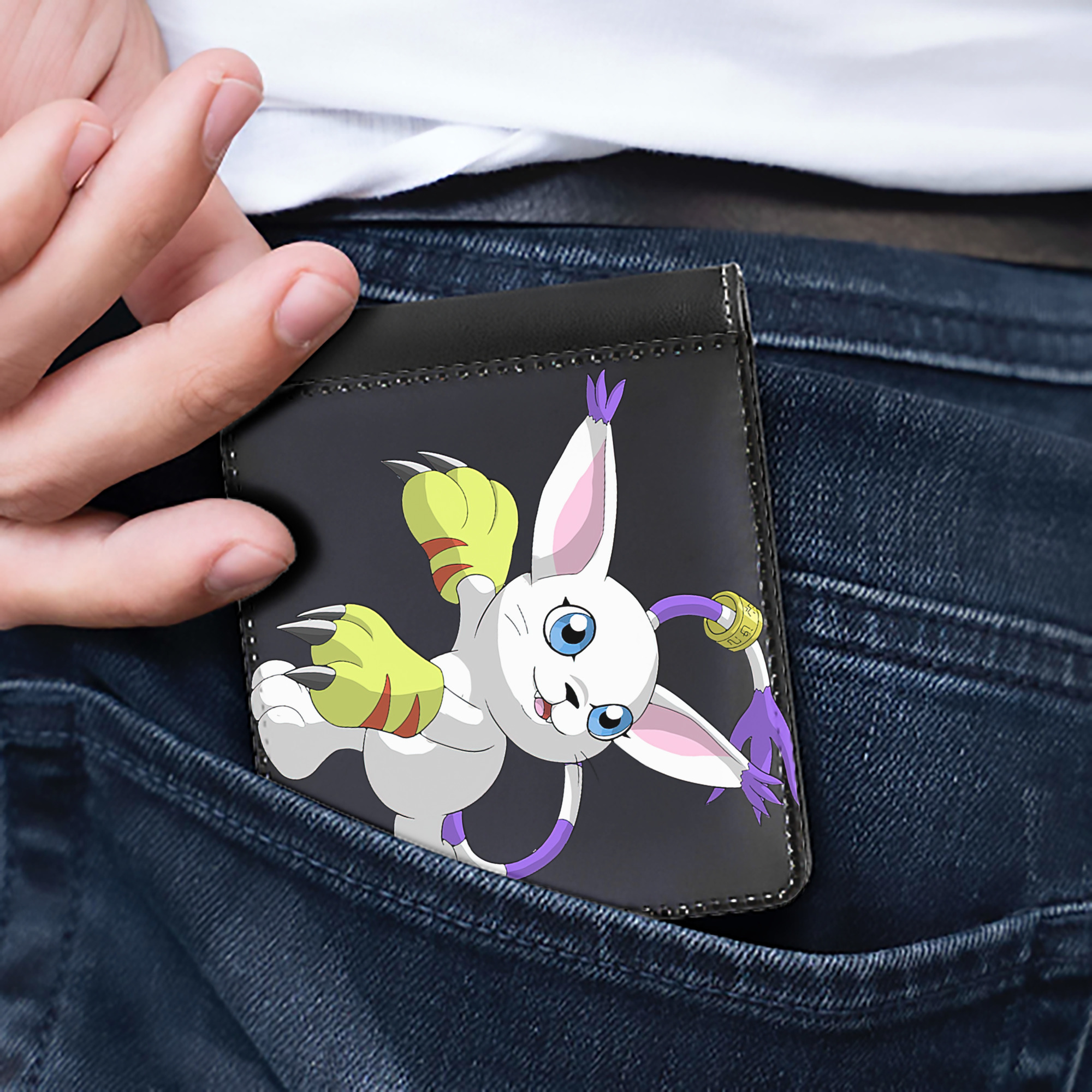 （画像用） Digimon デジタルモンスター/デジモン 二つ折り革財布