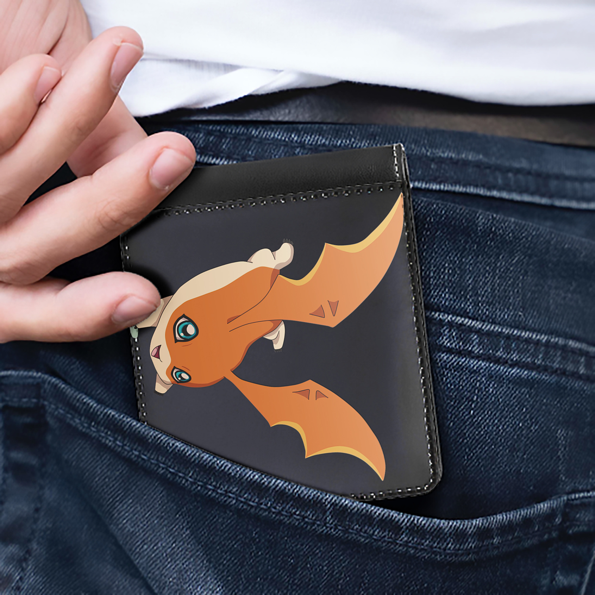 （画像用） Digimon デジタルモンスター/デジモン 二つ折り革財布