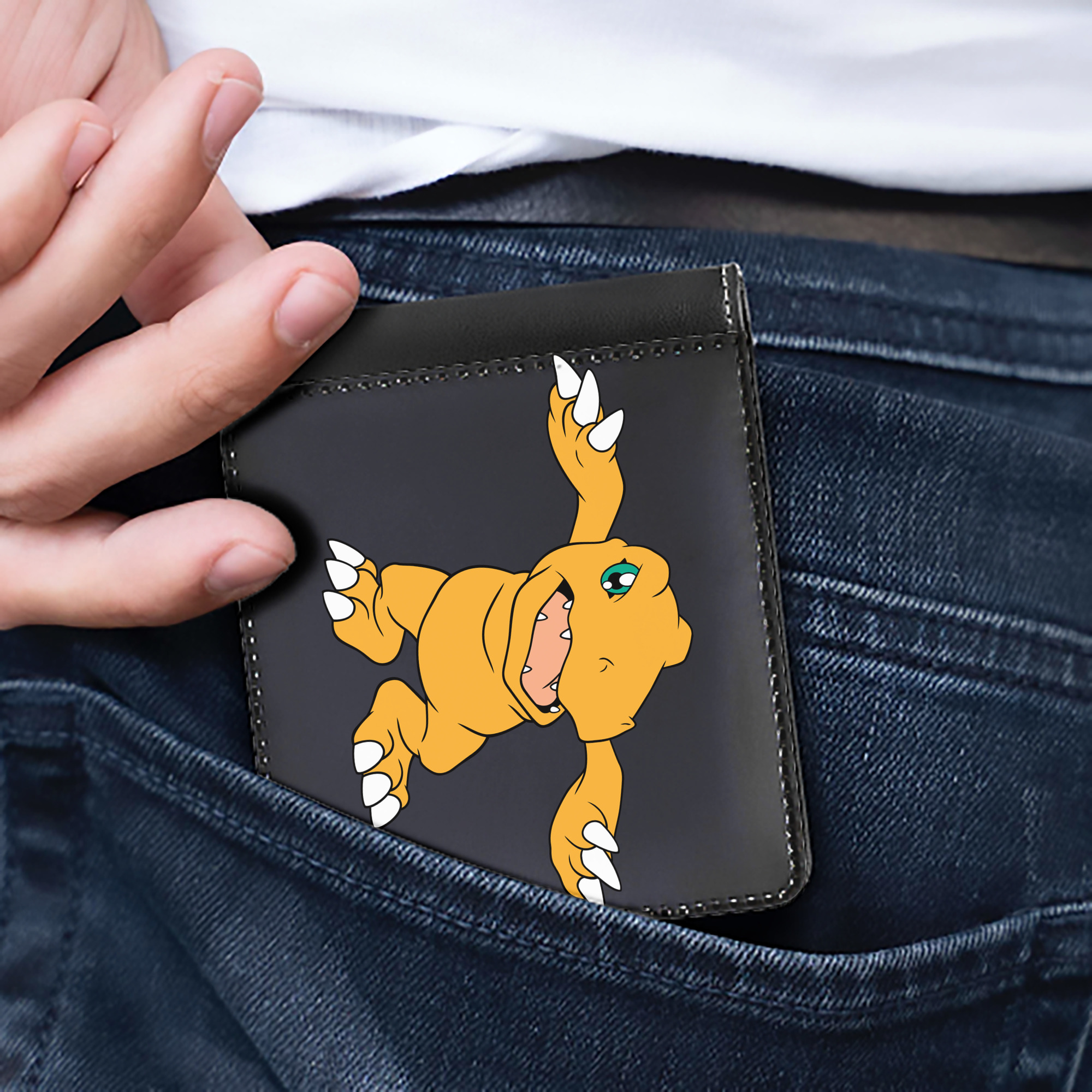 （画像用） Digimon デジタルモンスター/デジモン 二つ折り革財布