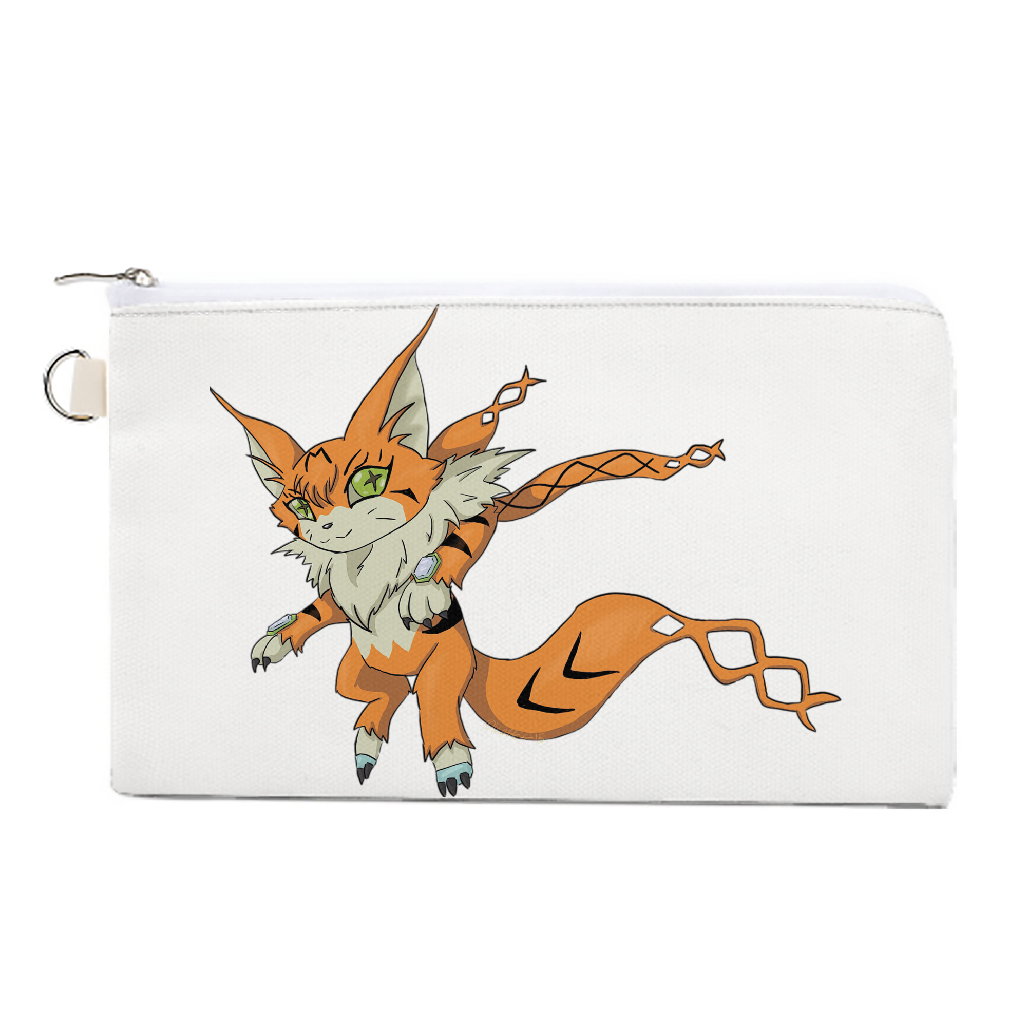 （画像用） Digimon デジタルモンスター/デジモン キャンバス生地ポーチ　小物入れ