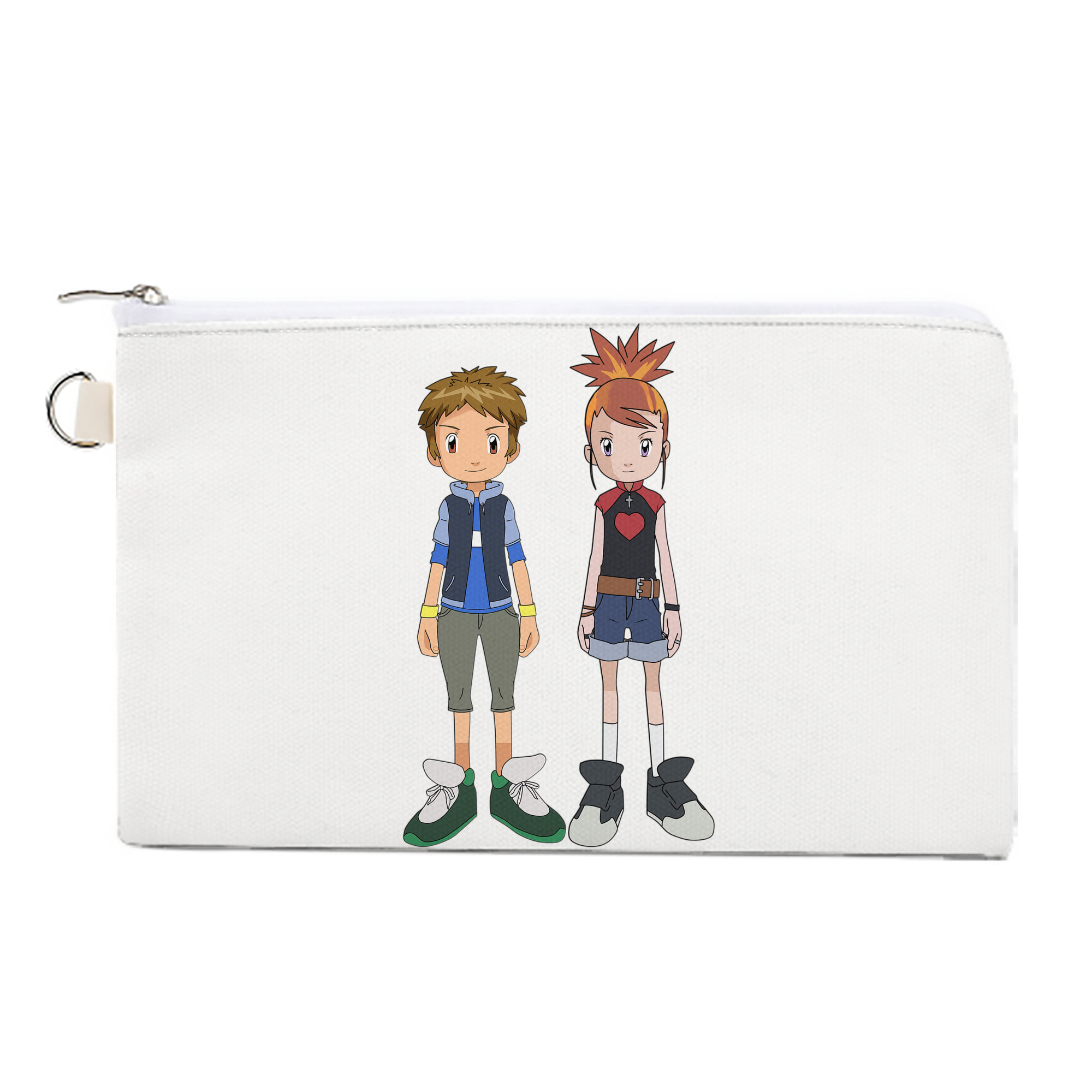 （画像用） Digimon デジタルモンスター/デジモン キャンバス生地ポーチ　小物入れ