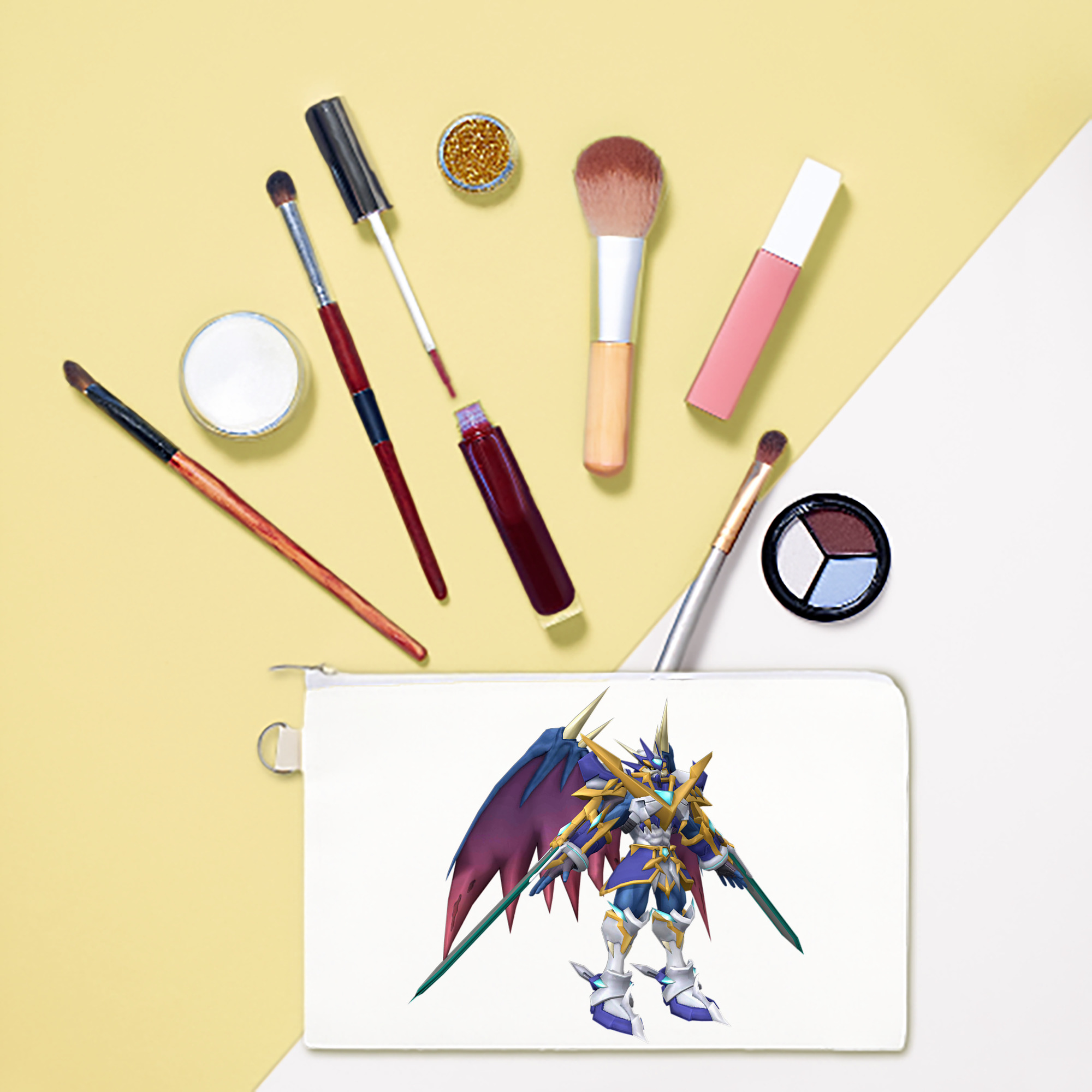 （画像用） Digimon デジタルモンスター/デジモン キャンバス生地ポーチ　小物入れ