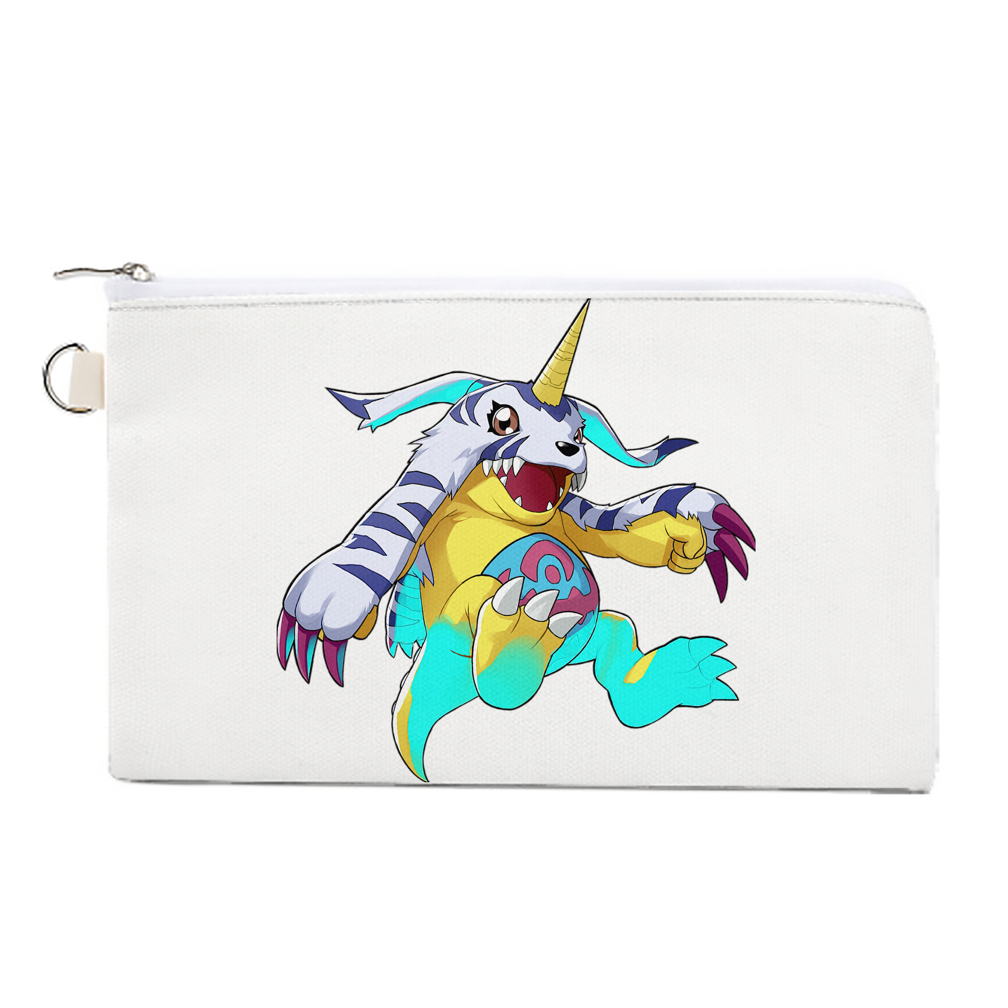 （画像用） Digimon デジタルモンスター/デジモン キャンバス生地ポーチ　小物入れ