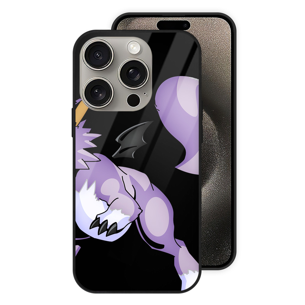 （画像用） Digimon デジタルモンスター/デジモン 【iPhone15Pro対応】スマホケース 耐衝撃＆黄変防止 背面ガラス
