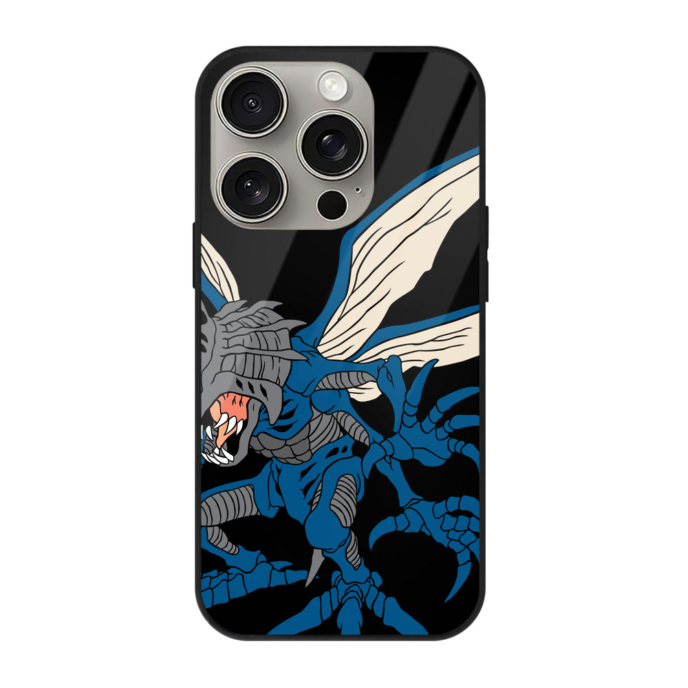 （画像用） Digimon デジタルモンスター/デジモン 【iPhone15Pro対応】スマホケース 耐衝撃＆黄変防止 背面ガラス
