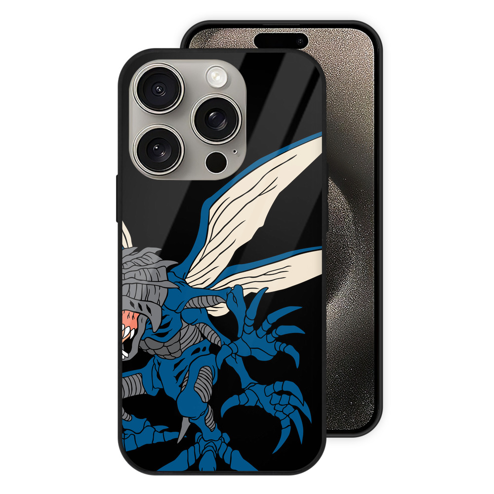 （画像用） Digimon デジタルモンスター/デジモン 【iPhone15Pro対応】スマホケース 耐衝撃＆黄変防止 背面ガラス
