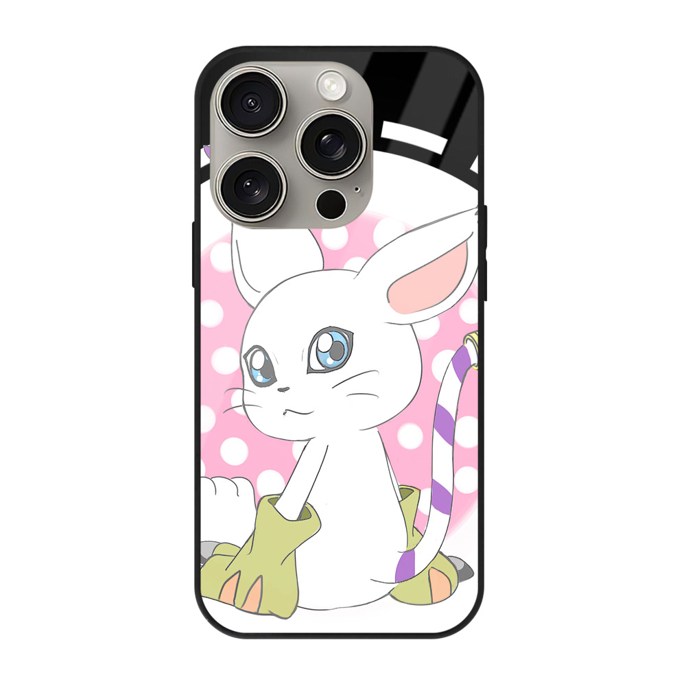 （画像用） Digimon デジタルモンスター/デジモン 【iPhone15Pro対応】スマホケース 耐衝撃＆黄変防止 背面ガラス